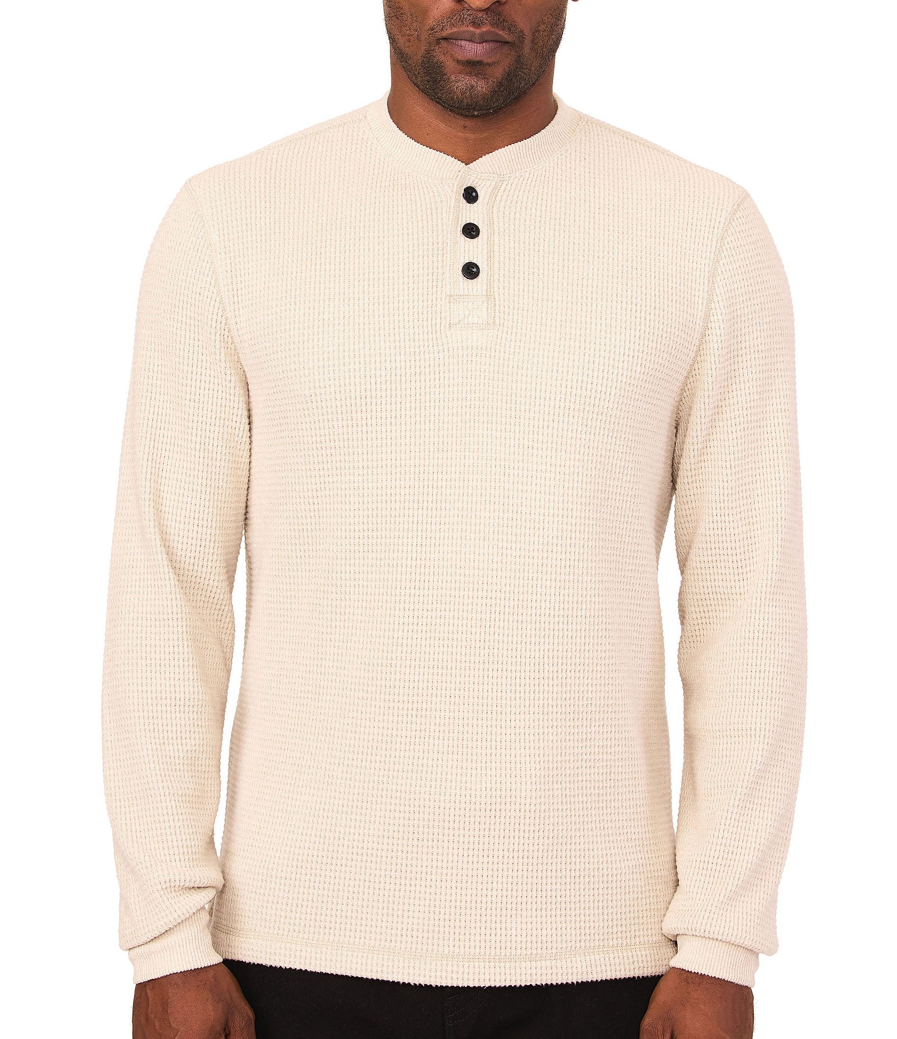 Rainforest Fireside Waffle Henley Shirt