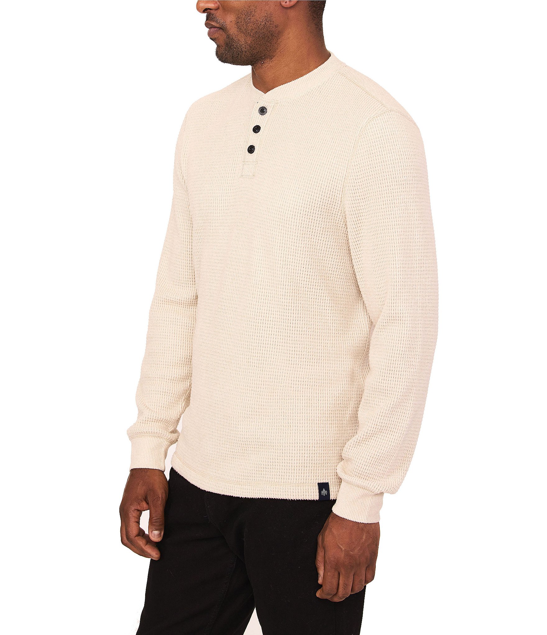 Rainforest Fireside Waffle Henley Shirt