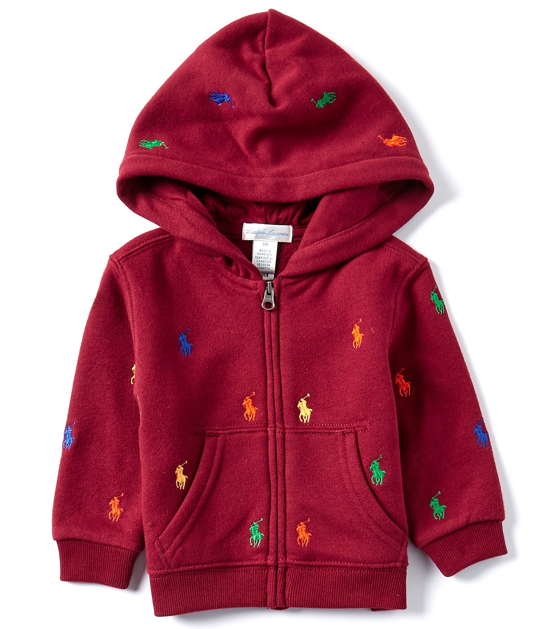 Ralph Lauren Baby Boys 3 24 Months Long Sleeve Polo Pony Fleece Hooded Jacket The Shops at Willow Bend