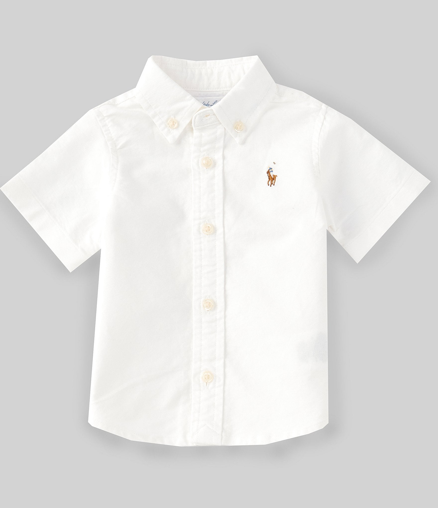 Ralph Lauren Baby Boys 3-24 Months Short-Sleeve Oxford Shirt | Dillard's