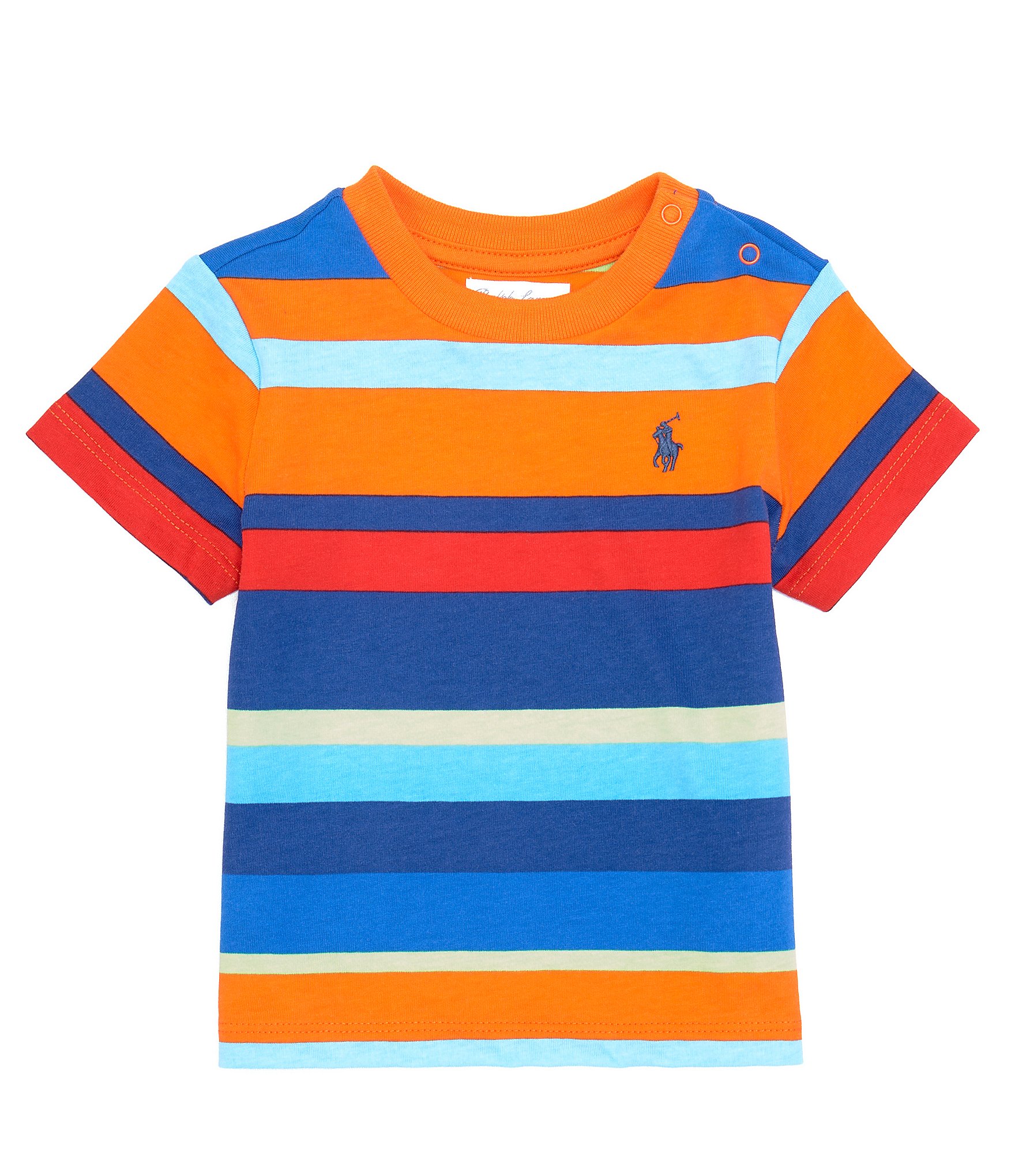 Ralph Lauren Baby Boys 3-24 Months Short Sleeve Striped Jersey T-Shirt ...