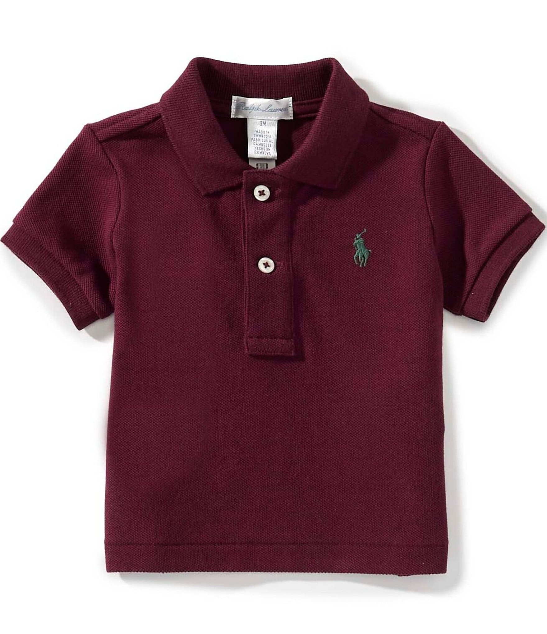 Ralph Lauren Baby Boys Short Sleeve Mesh Polo Shirt