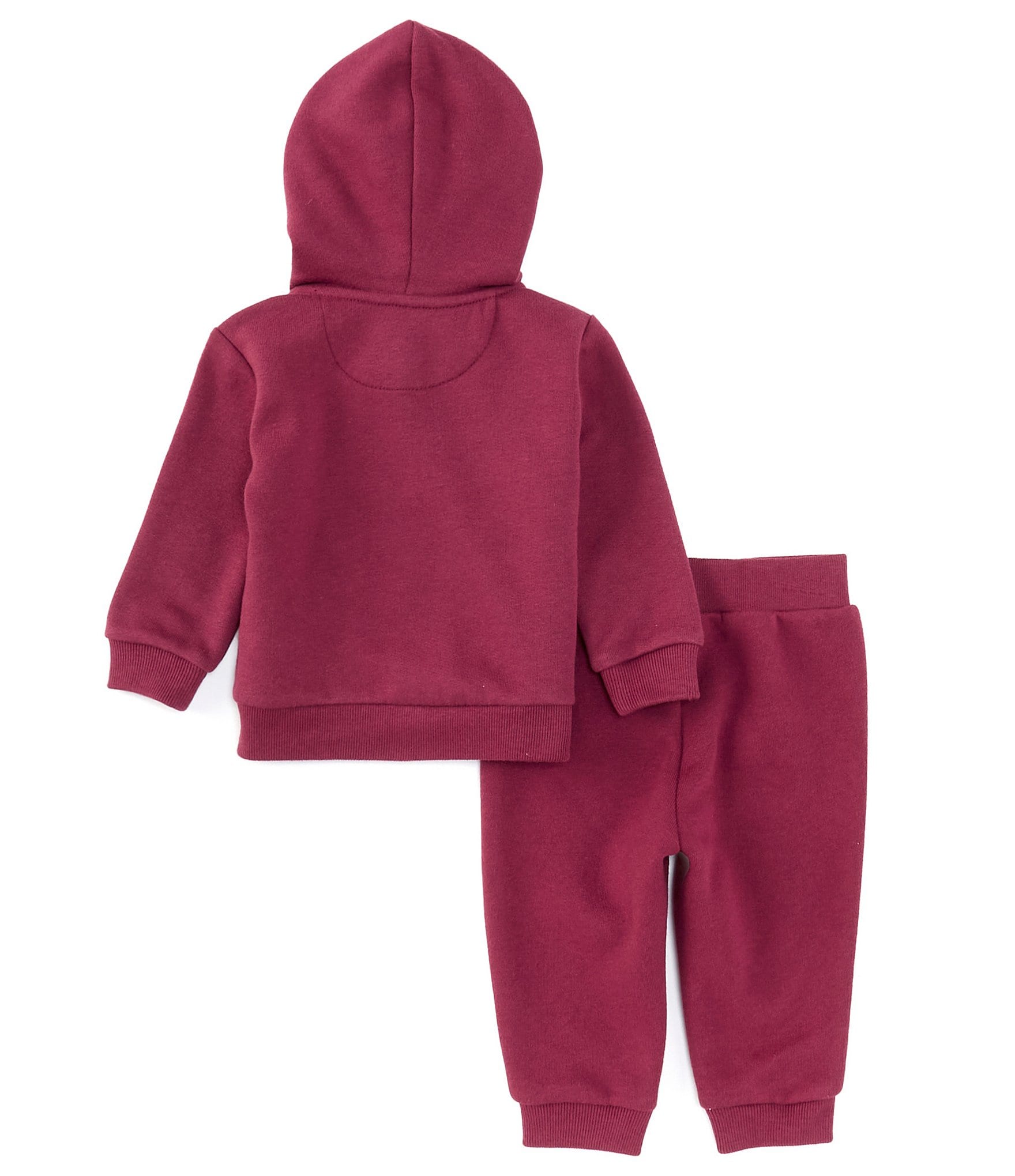 Ralph Lauren Baby Girls 3-24 Months Long Sleeve Picot-Trimmed Fleece Hoodie & Jogger Pant Set