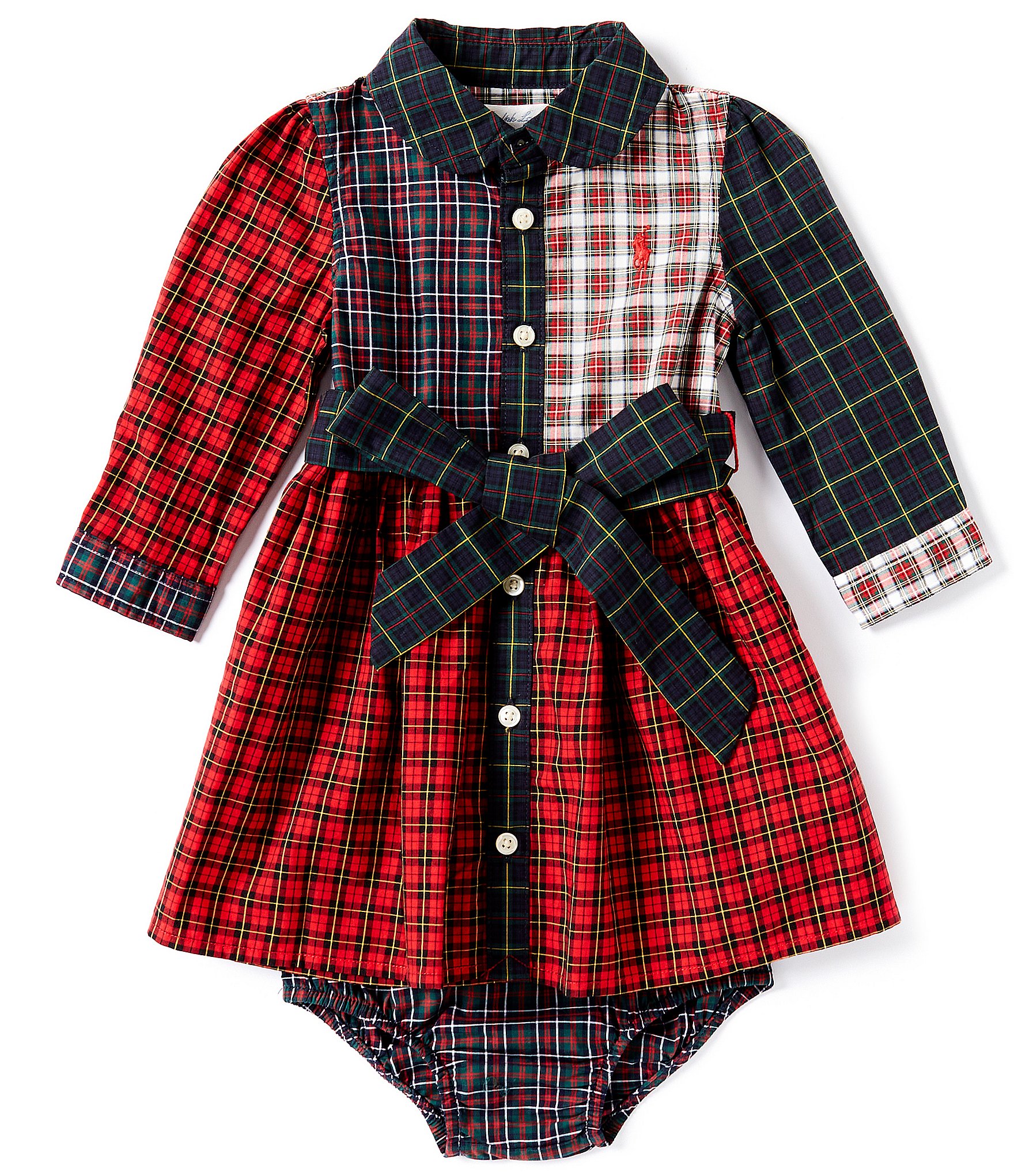 Ralph lauren baby store girl plaid dress