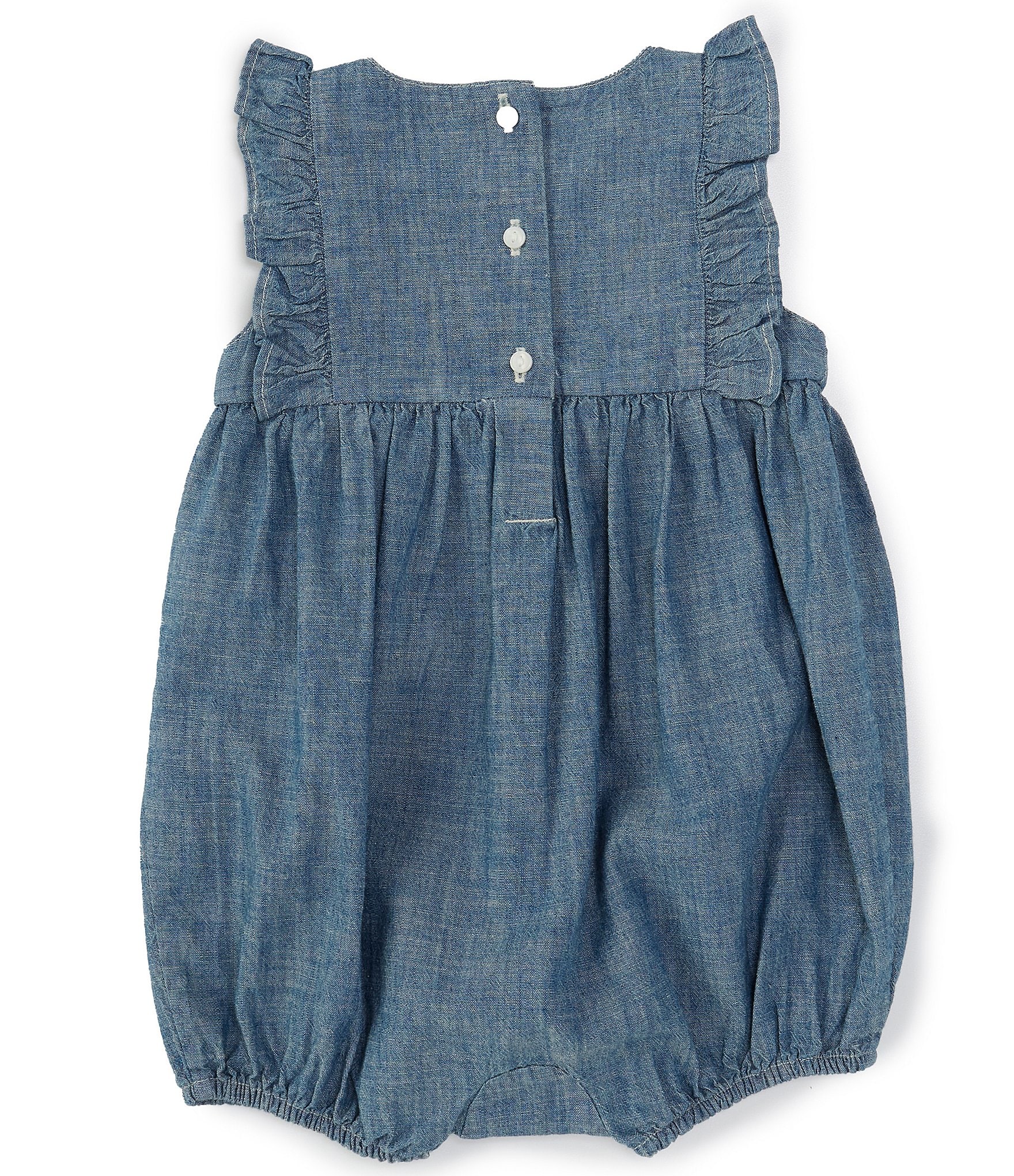 Ralph Lauren Baby Girls 3-24 Months Sleeveless Chambray Romper