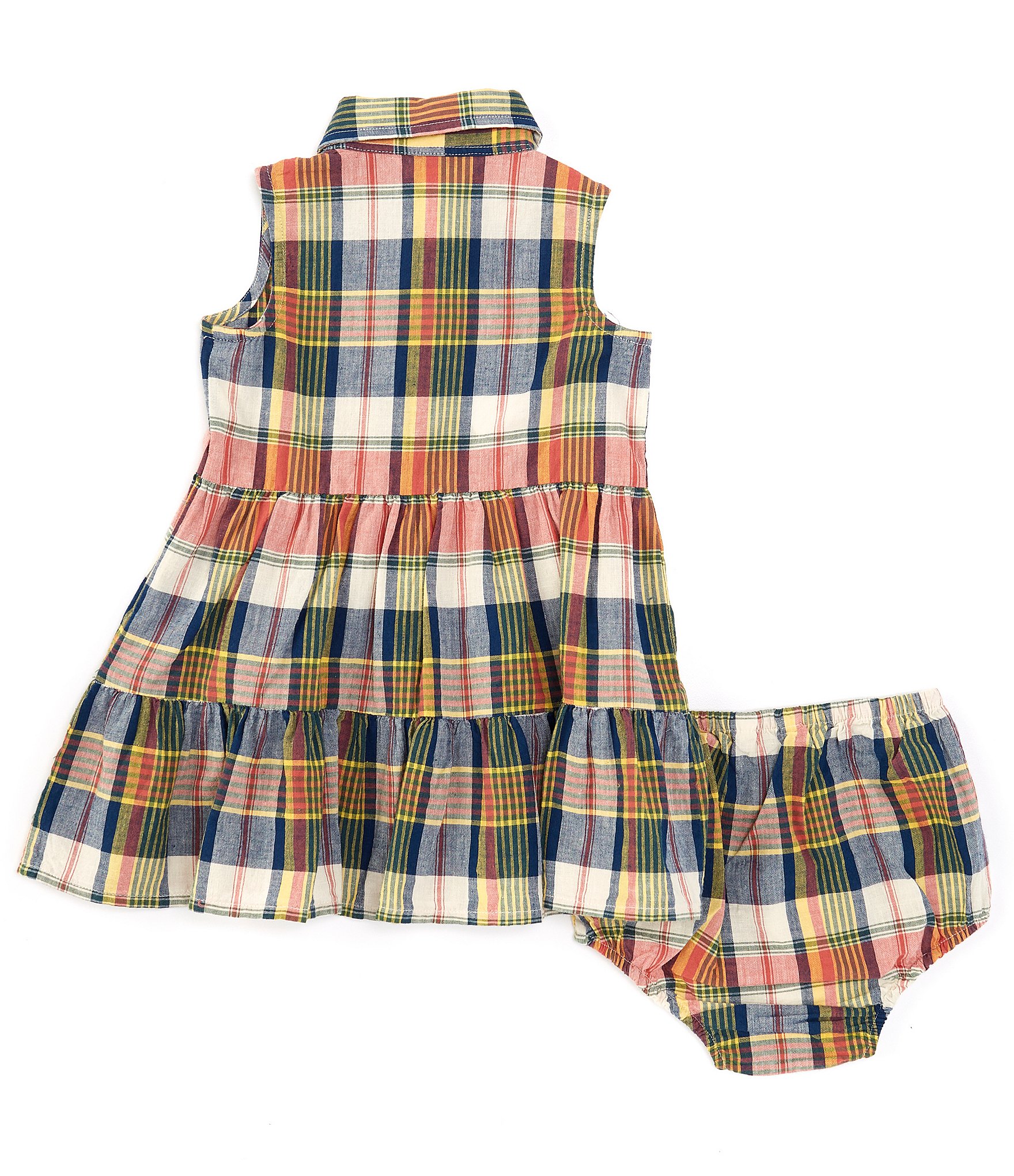 Ralph Lauren Baby Girls 3-24 Months Sleeveless Madras Plaid Fit & Flare Dress