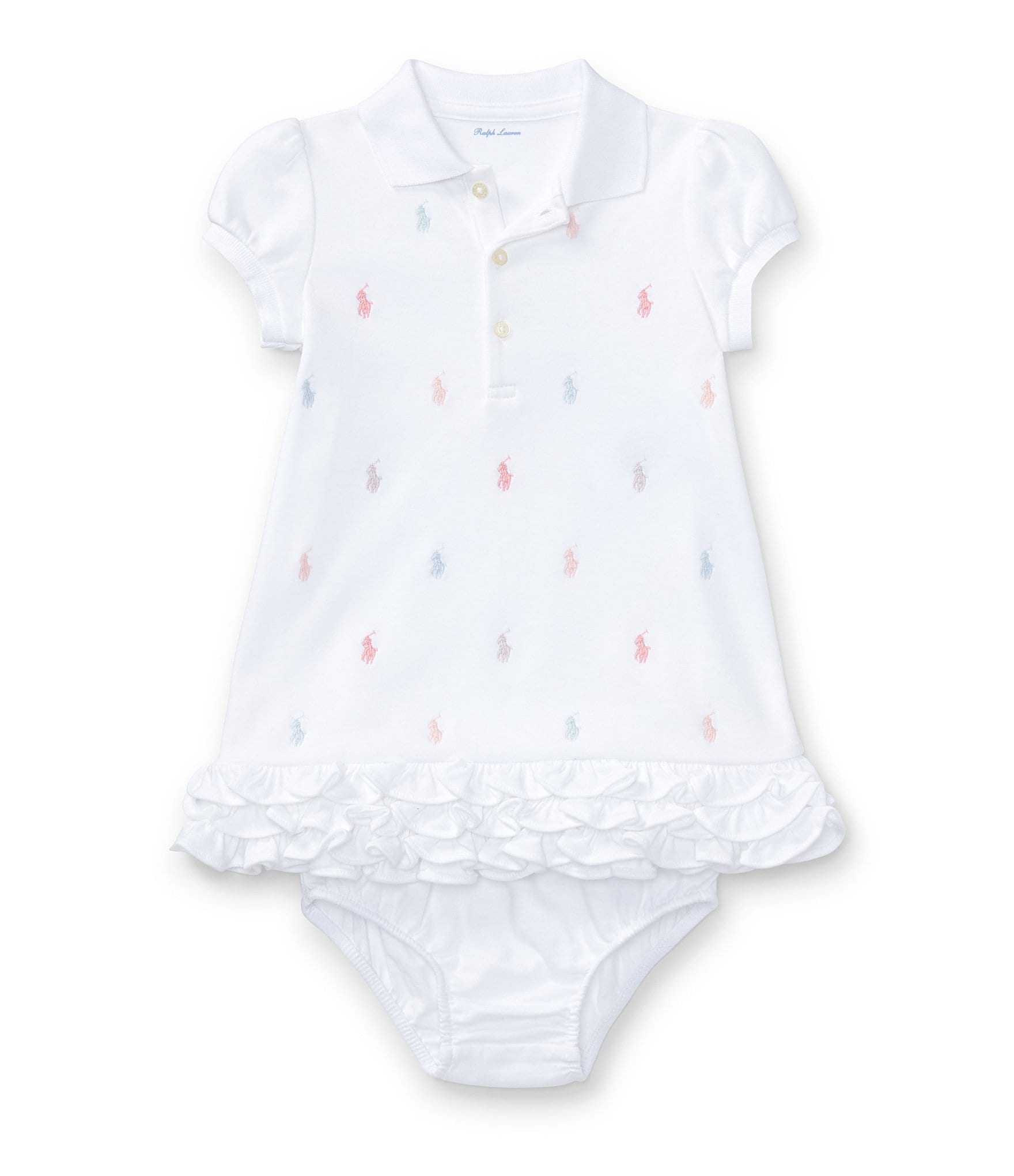 Ralph Lauren Baby Girls 3-24 Months Schiffli Embroidered Polo Dress