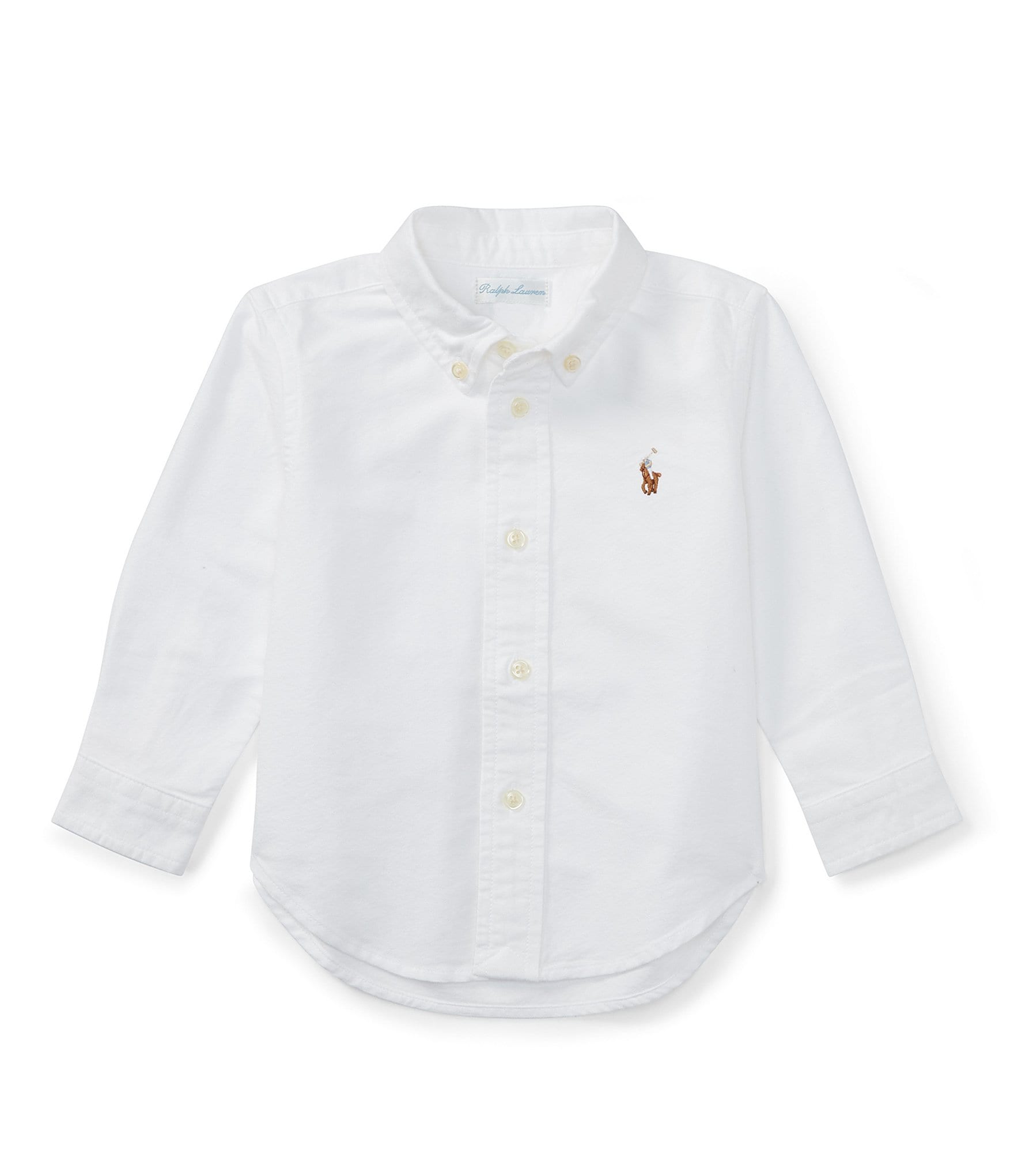 baby white ralph lauren shirt