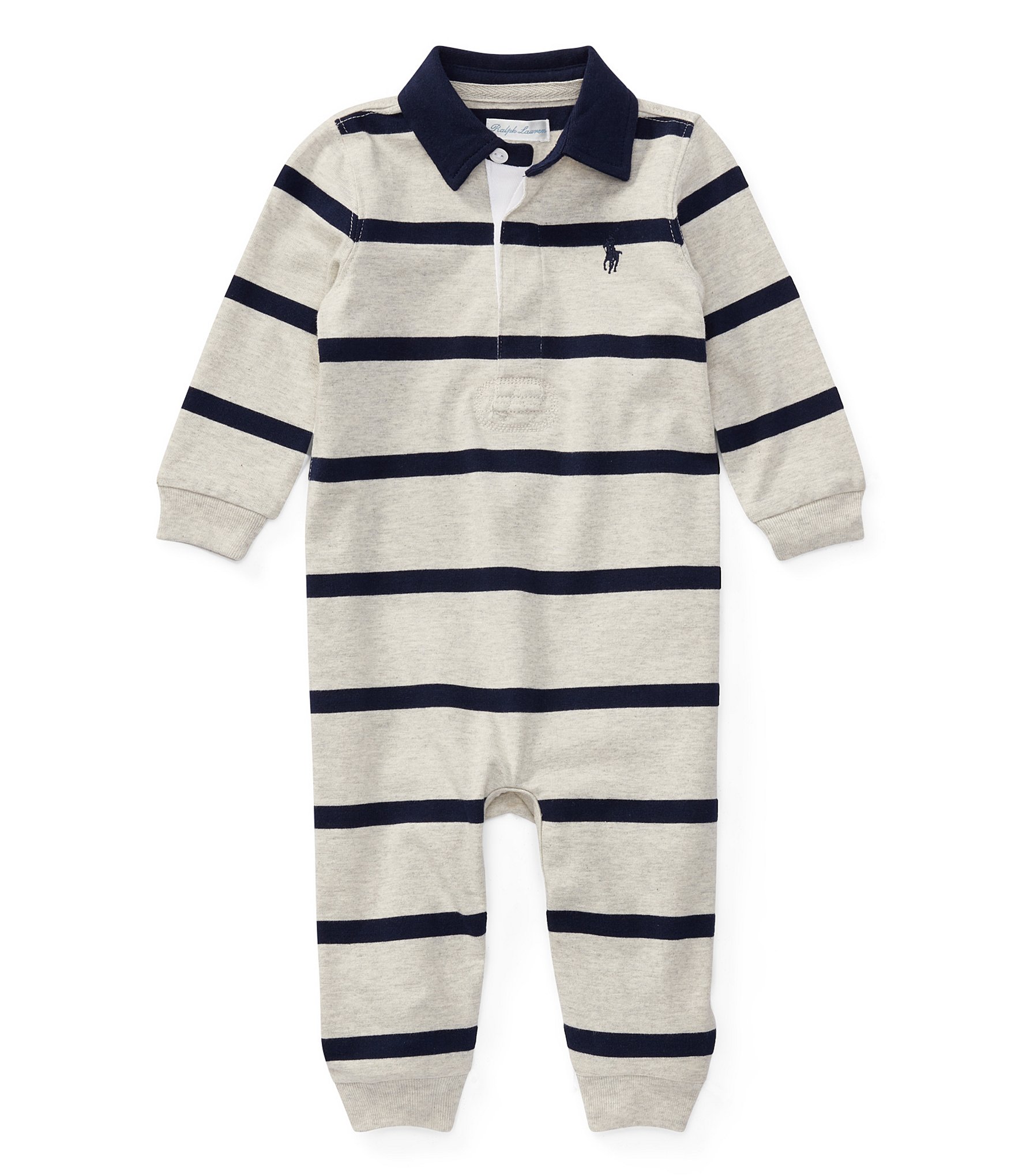 Ralph Lauren Baby Boys Newborn-12 Months Rugby-Stripe Coveralls | Dillard's