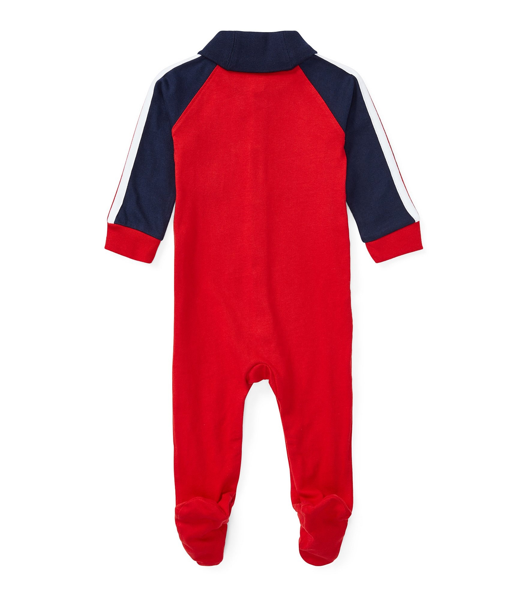 Ralph Lauren Baby Boys Newborn-9 Months Shawl Collar Footie Coverall