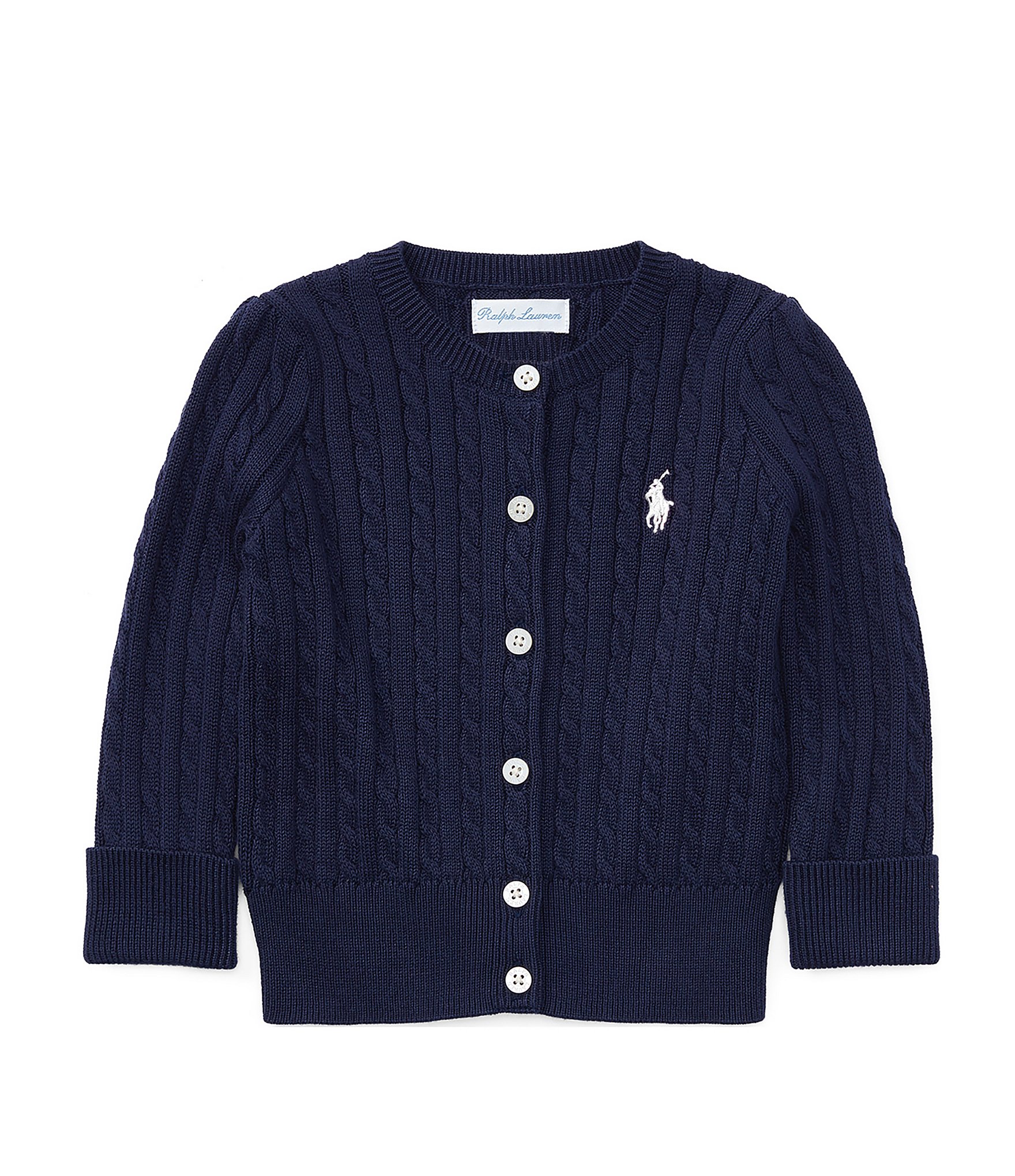 Ralph Lauren Baby Girls 3-24 Months Mini Cable-Knit Cardigan