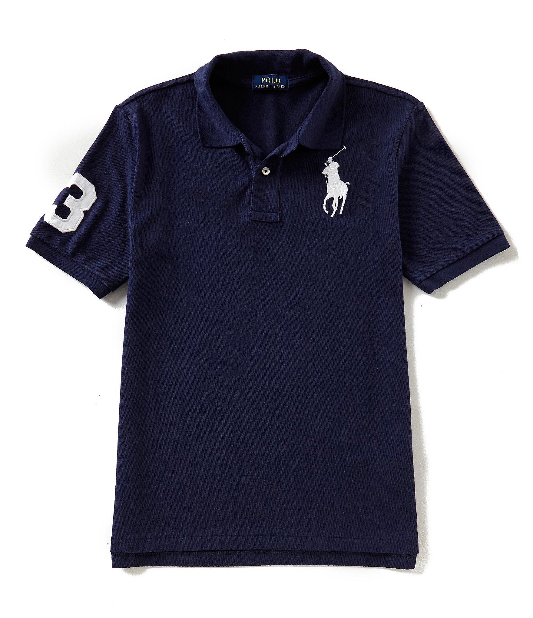 Polo Ralph Lauren Big Boys 8-20 Short Sleeve Basic Mesh Big Pony Player Polo Shirt