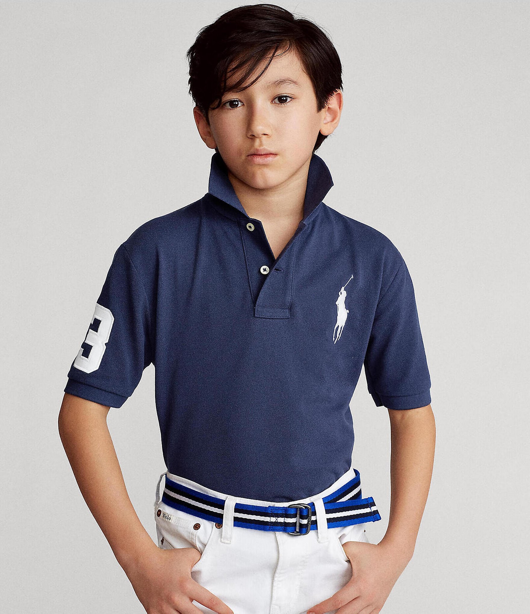 Polo Ralph Lauren Big Boys 8-20 Short Sleeve Basic Mesh Big Pony Player Polo Shirt