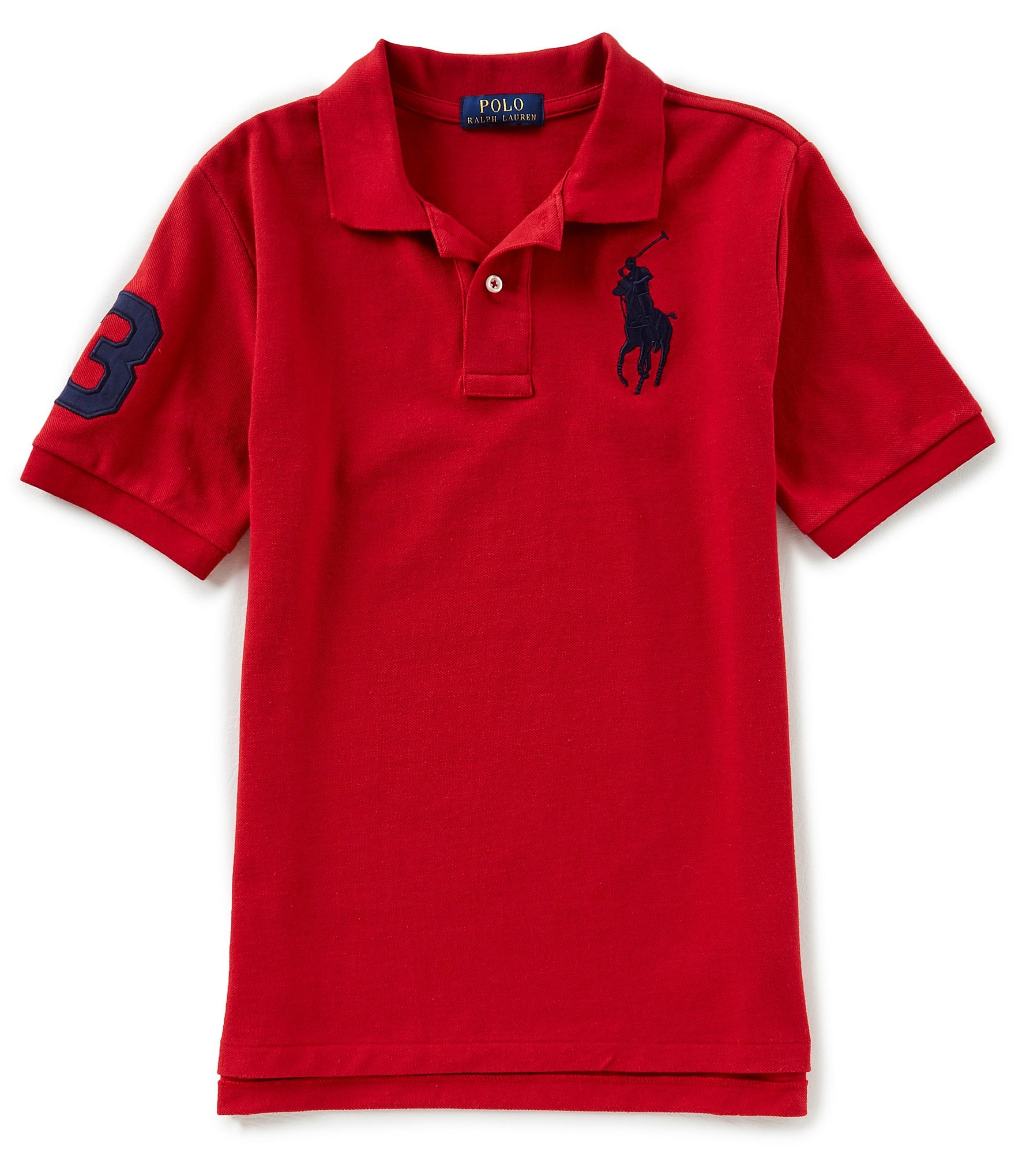 Polo Ralph Lauren Big Boys 8-20 Short Sleeve Basic Mesh Big Pony Player Polo Shirt