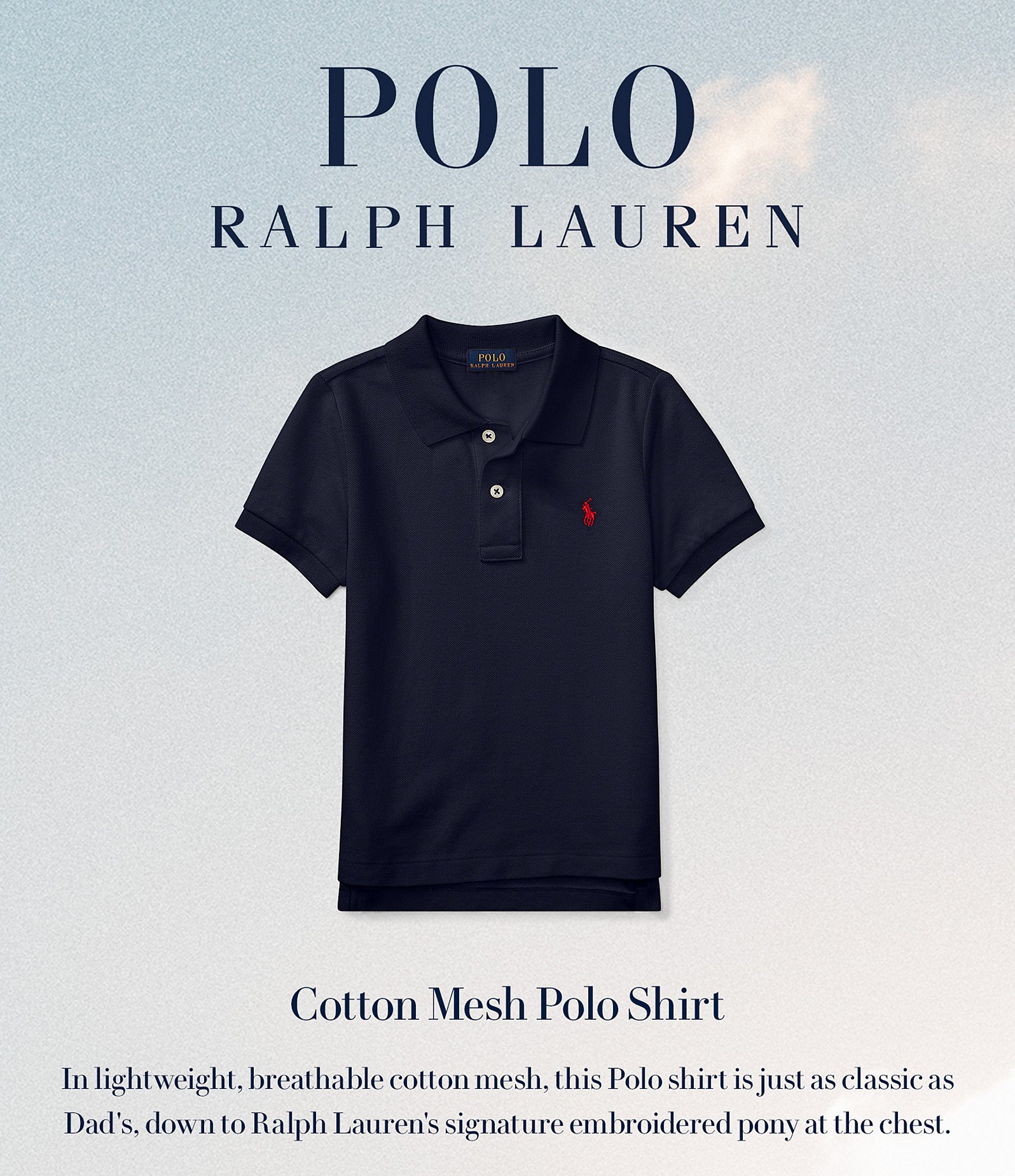 Polo Ralph Lauren Big Boys 8-20 Short Sleeve Classic Mesh Polo Shirt