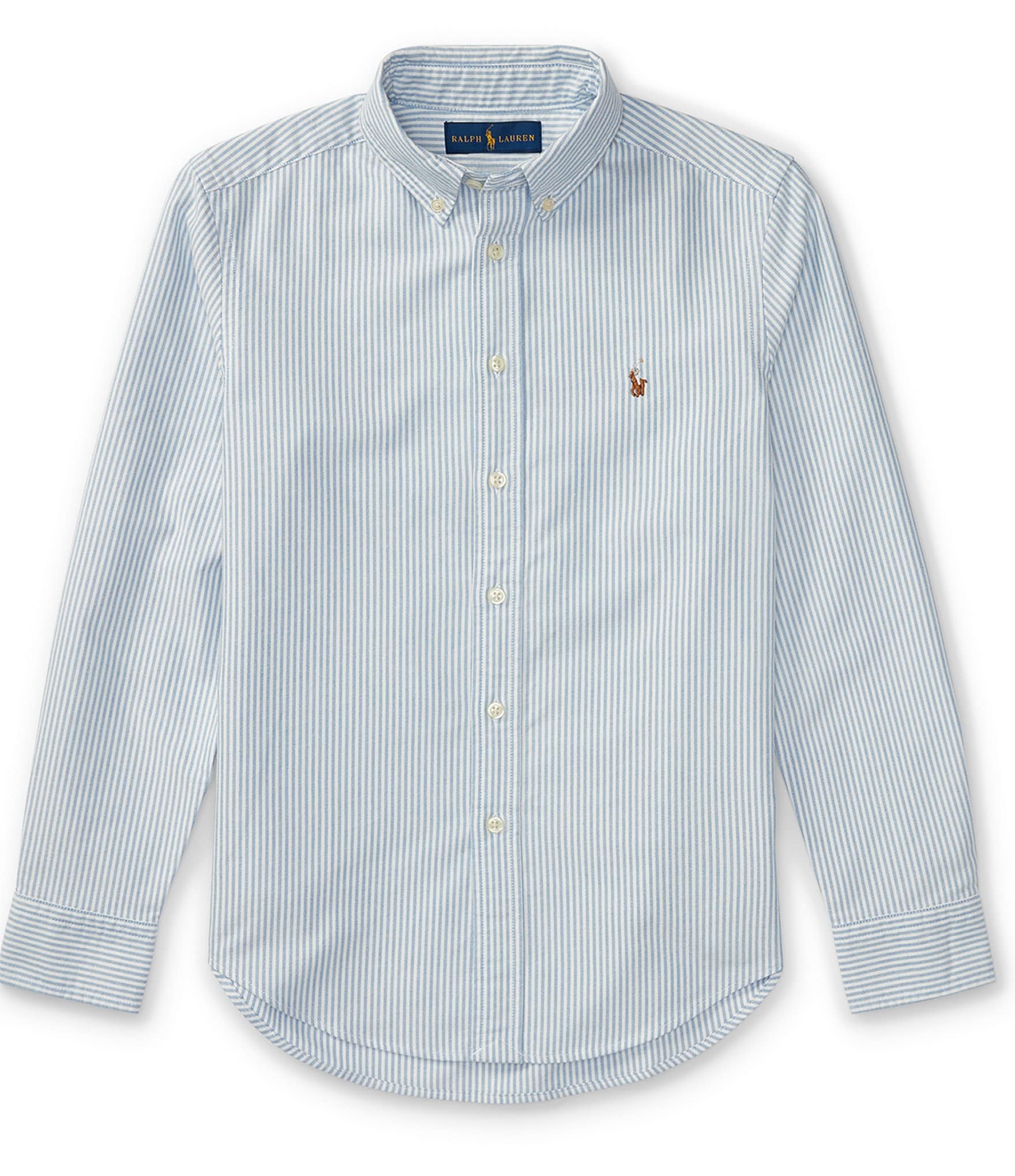 Polo Ralph Lauren Big Boys 8-20 Long-Sleeve Striped Oxford Shirt ...