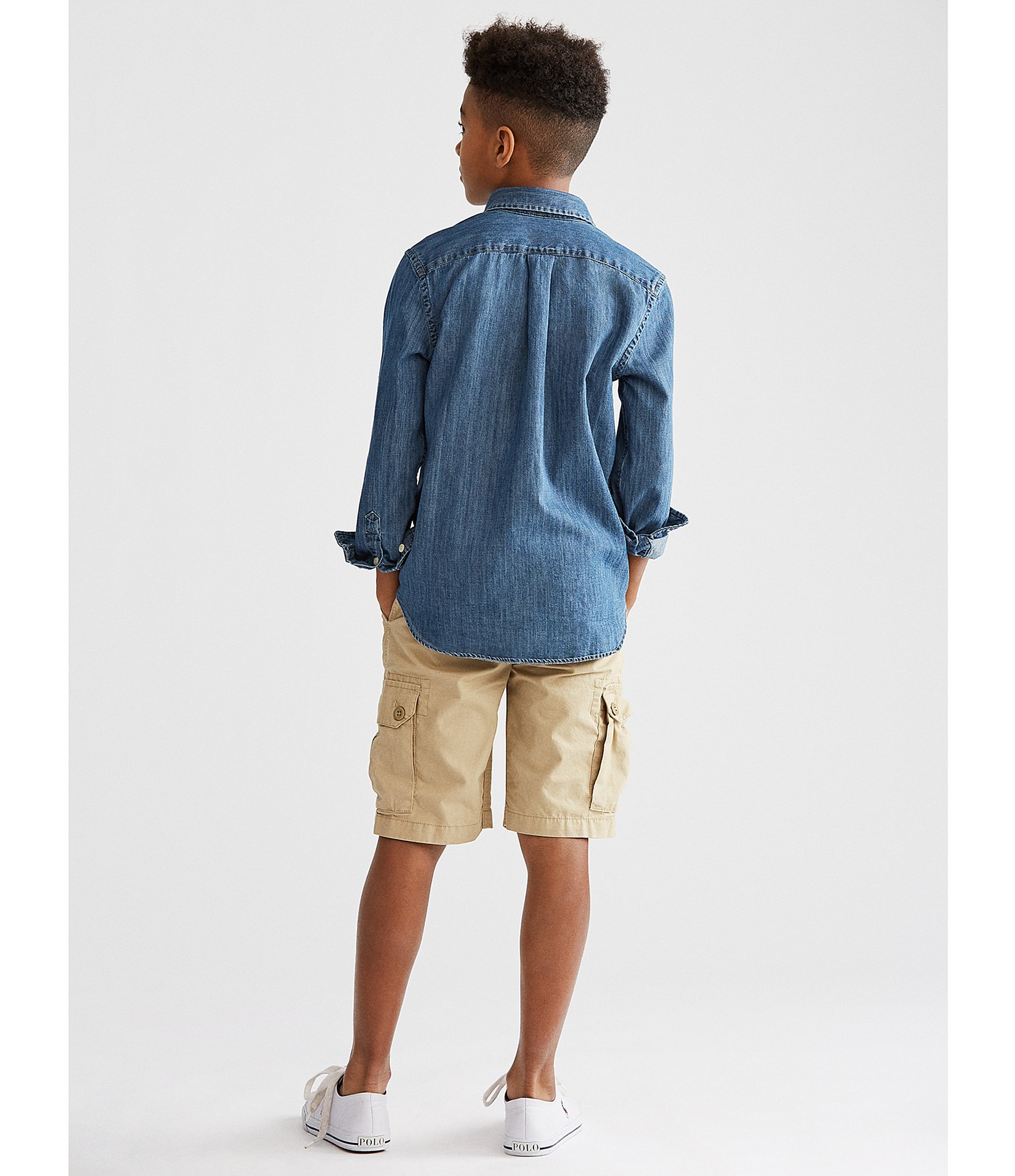 Polo Ralph Lauren Big Boys 8-20 Long-Sleeve Denim Sportshirt