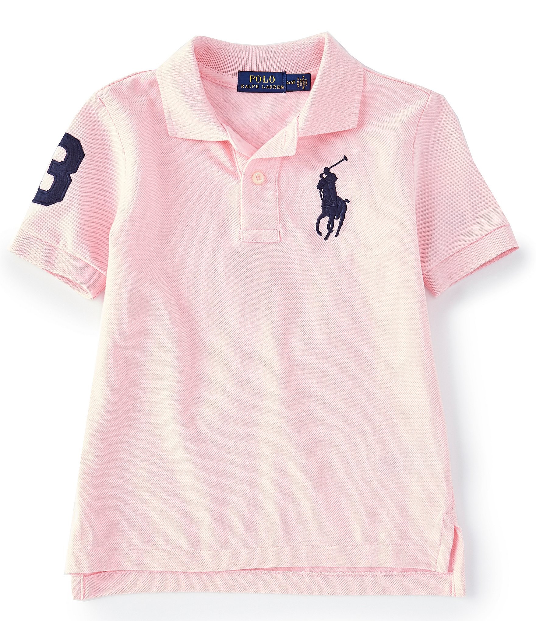 Polo Ralph Lauren Little Boys 2T-7 Short Sleeve Oversized Logo Classic Mesh  Polo Shirt | Dillard's