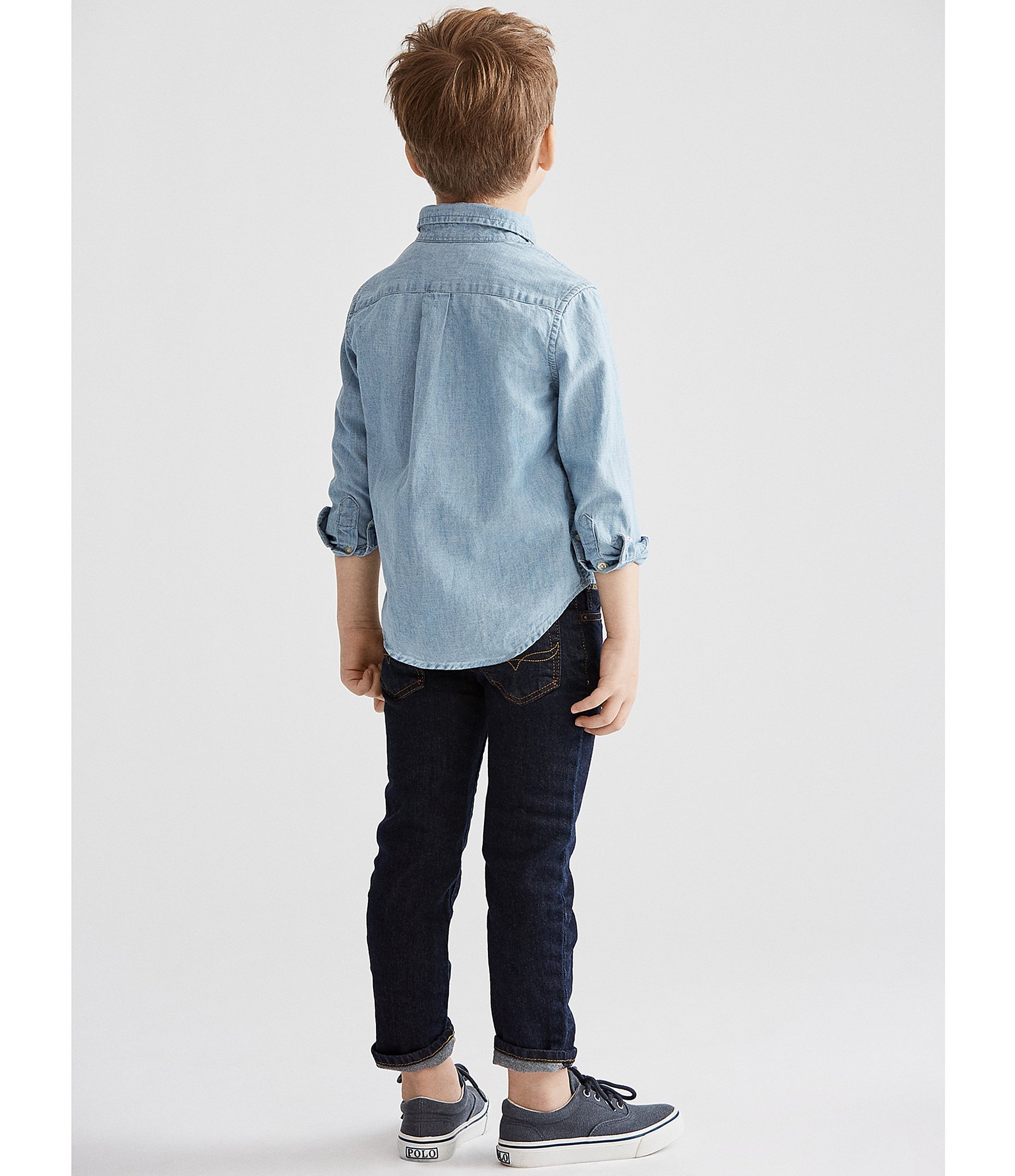 Polo Ralph Lauren Little Boys 2T-7 Hampton Dark Wash Denim Jeans