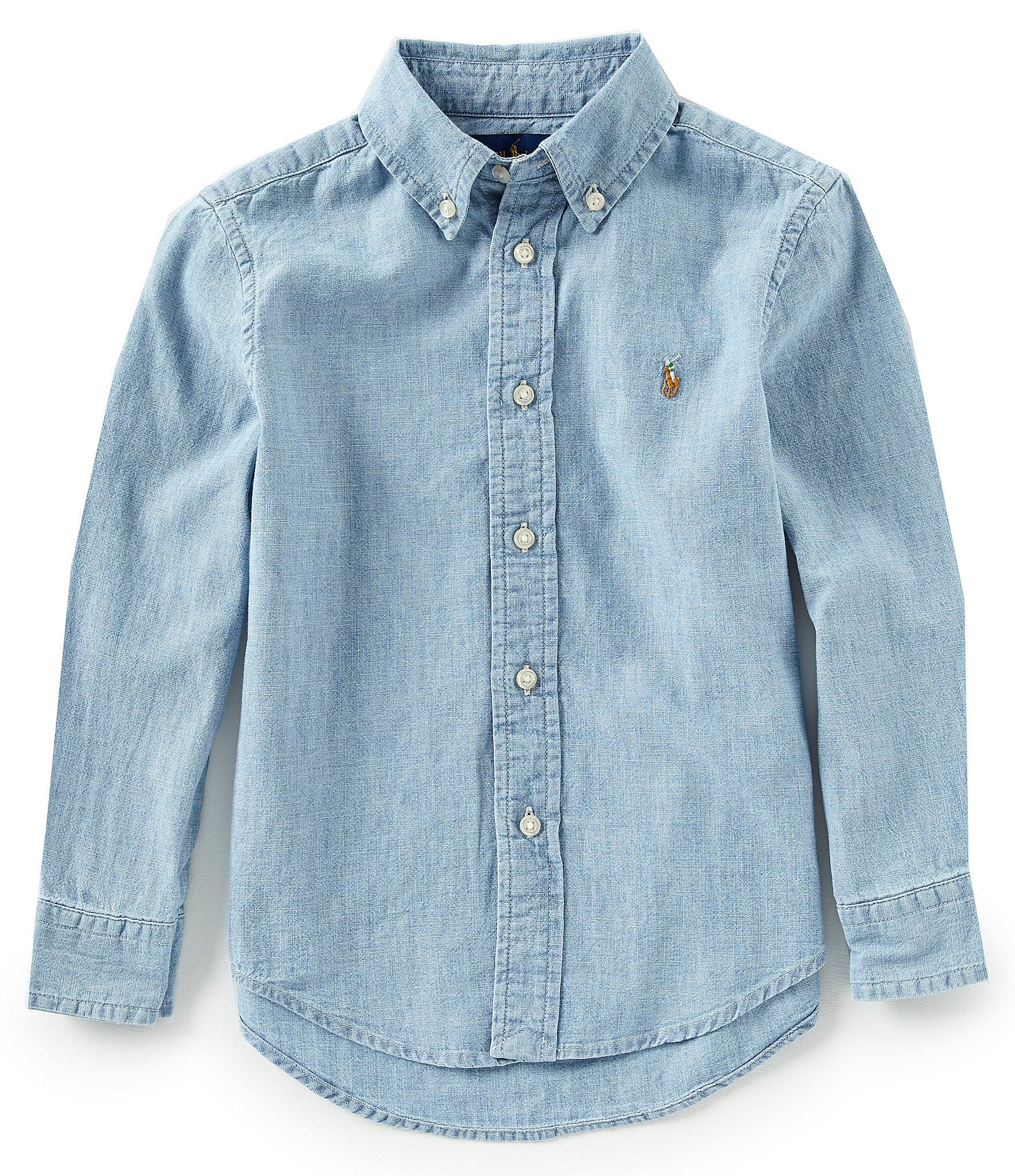 Polo Ralph Lauren Little Boys 2T-7 Long-Sleeve Chambray Shirt | Dillard's