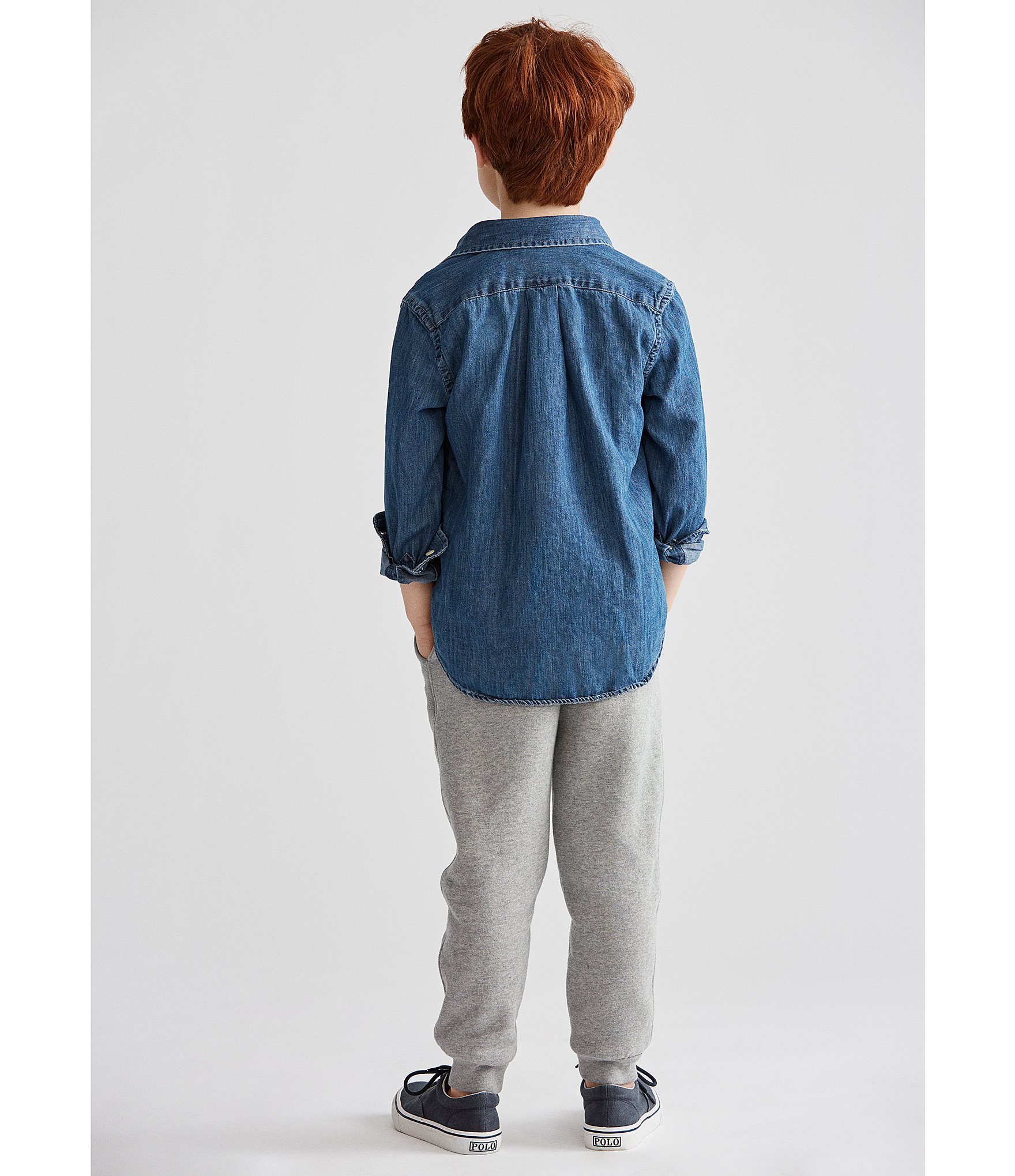 Polo Ralph Lauren Little Boys 2T-7 Long-Sleeve Denim Sportshirt