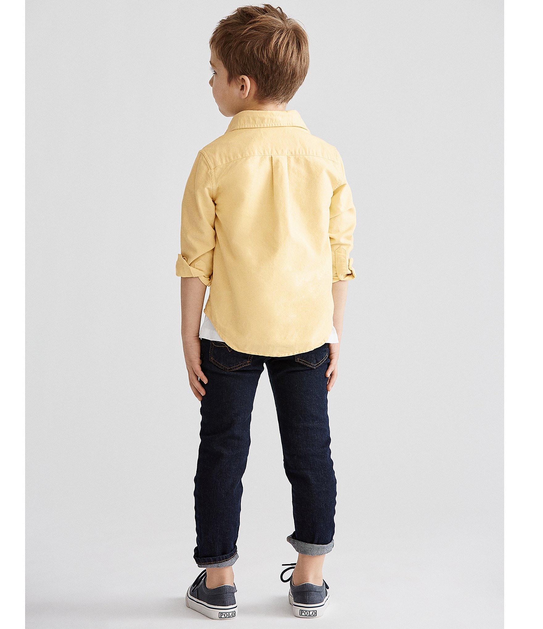 Polo Ralph Lauren Little Boys 2T-7 Long-Sleeve Oxford Shirt