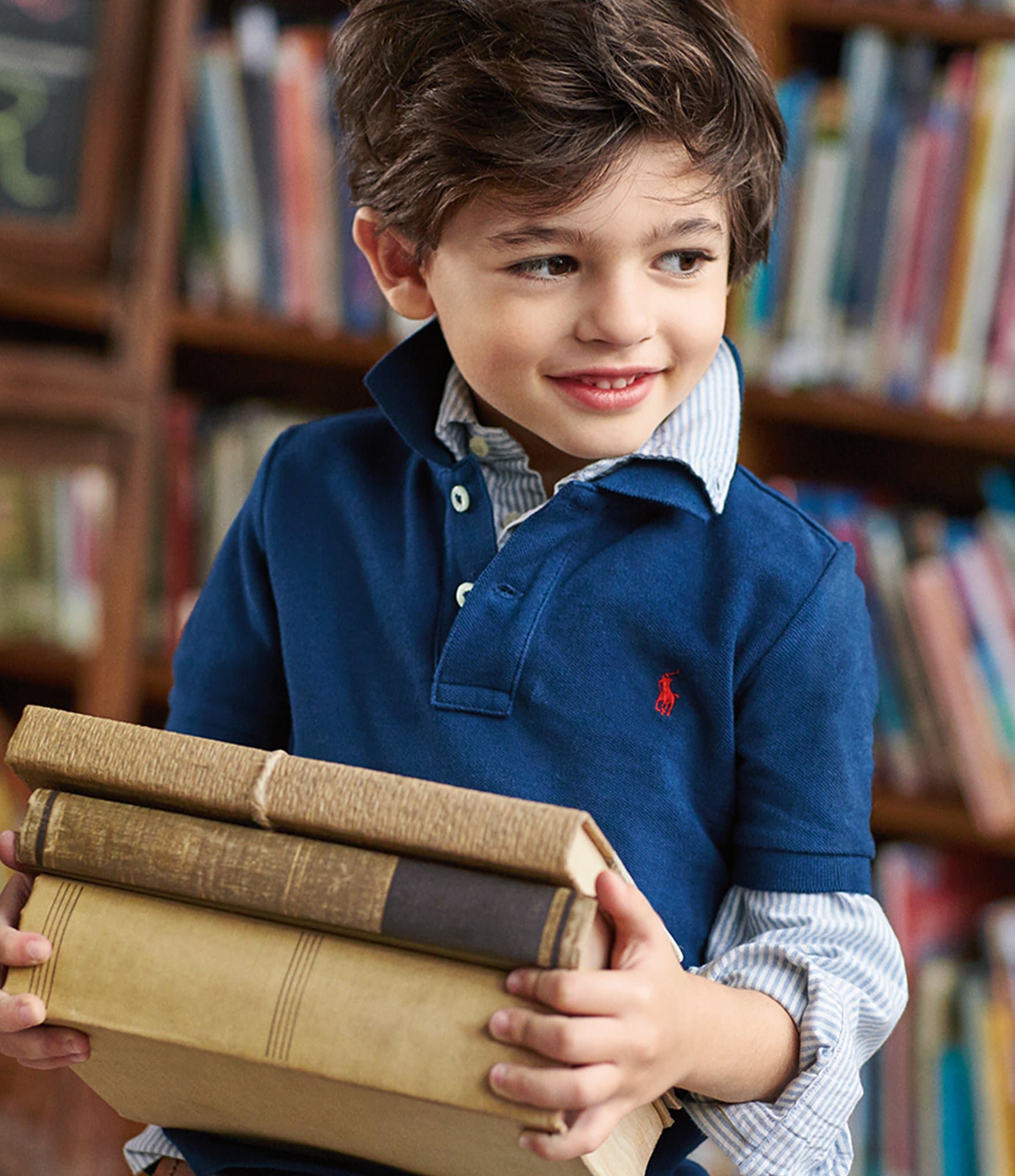 Polo Ralph Lauren Little Boys 2T-7 Striped Long-Sleeve Oxford Shirt