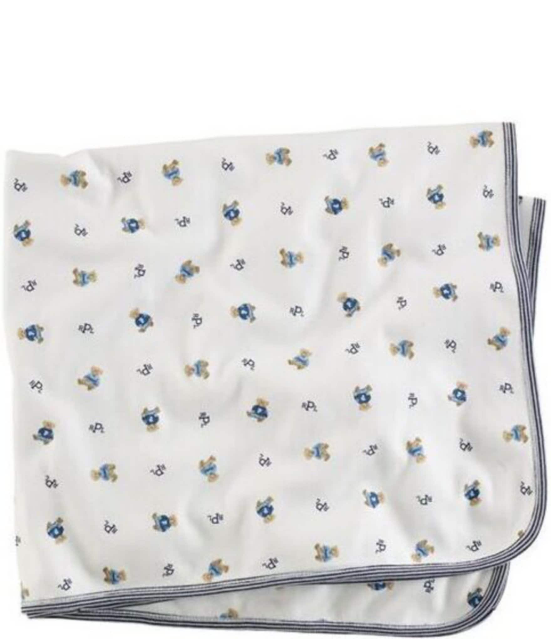 Ralph Lauren Baby Reversible Printed Receiving Blanket