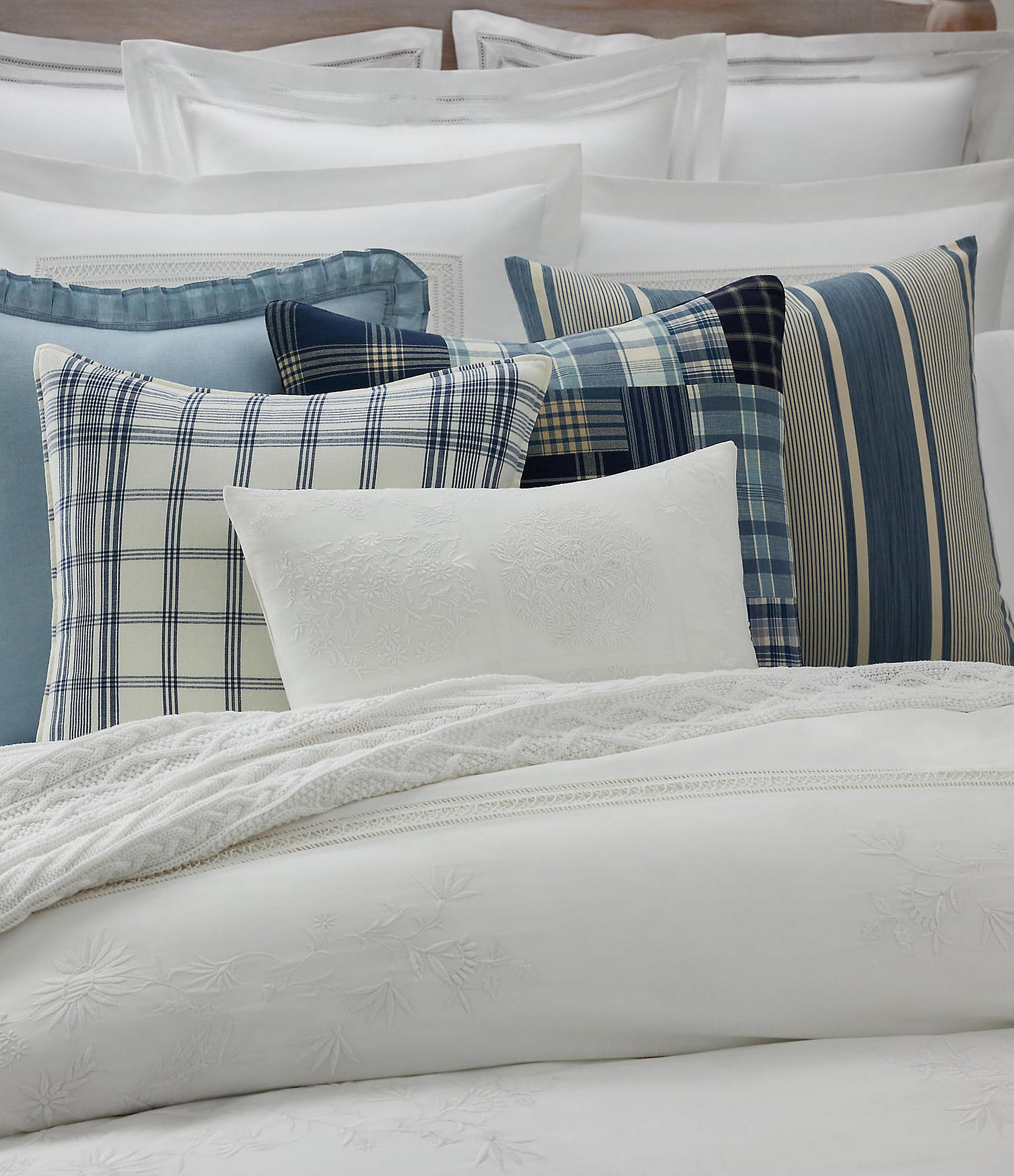 Ralph Lauren Christopher Striped Decorative Throw Pillow