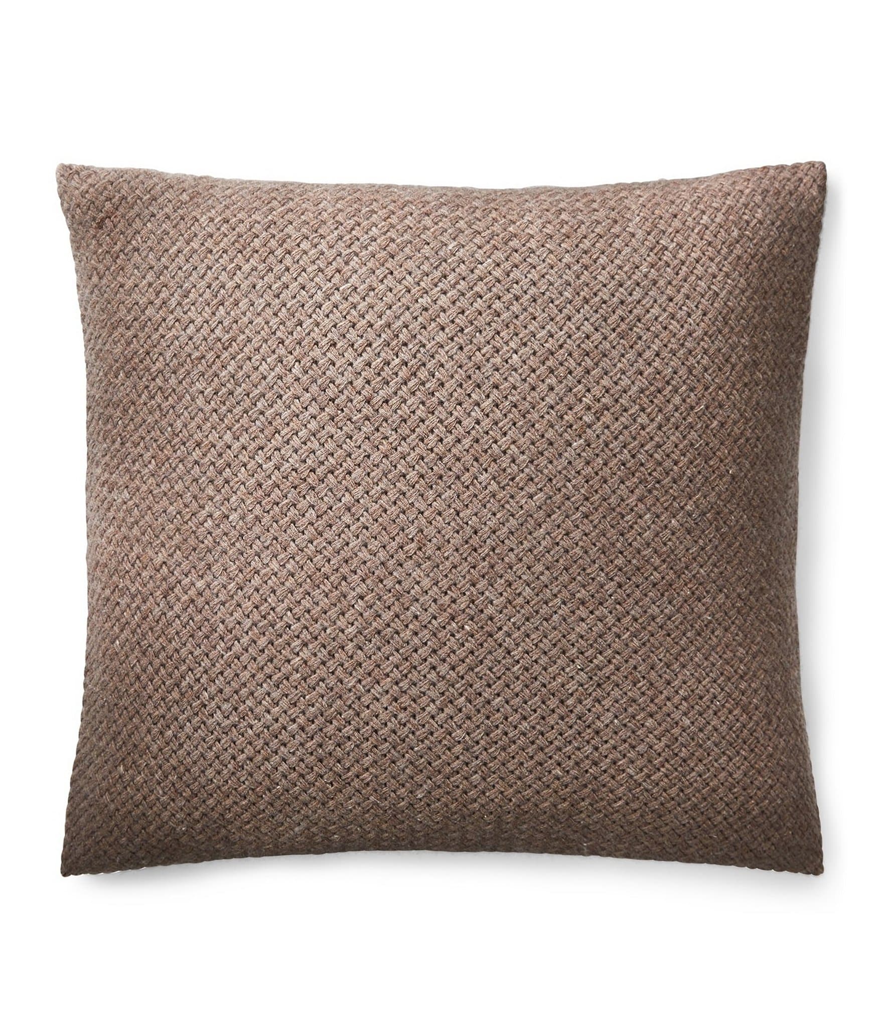 Ralph Lauren Modern Icons Collection Tylar Basketweave Lambswool Square Feather Pillow Dillards