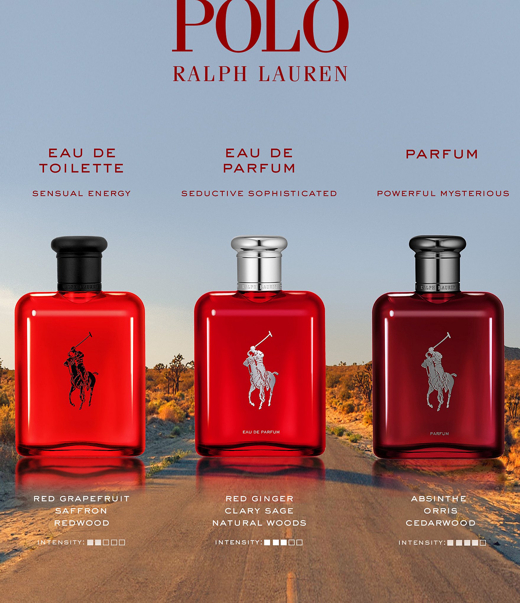 Ralph Lauren Polo Red Parfum Refillable Spray