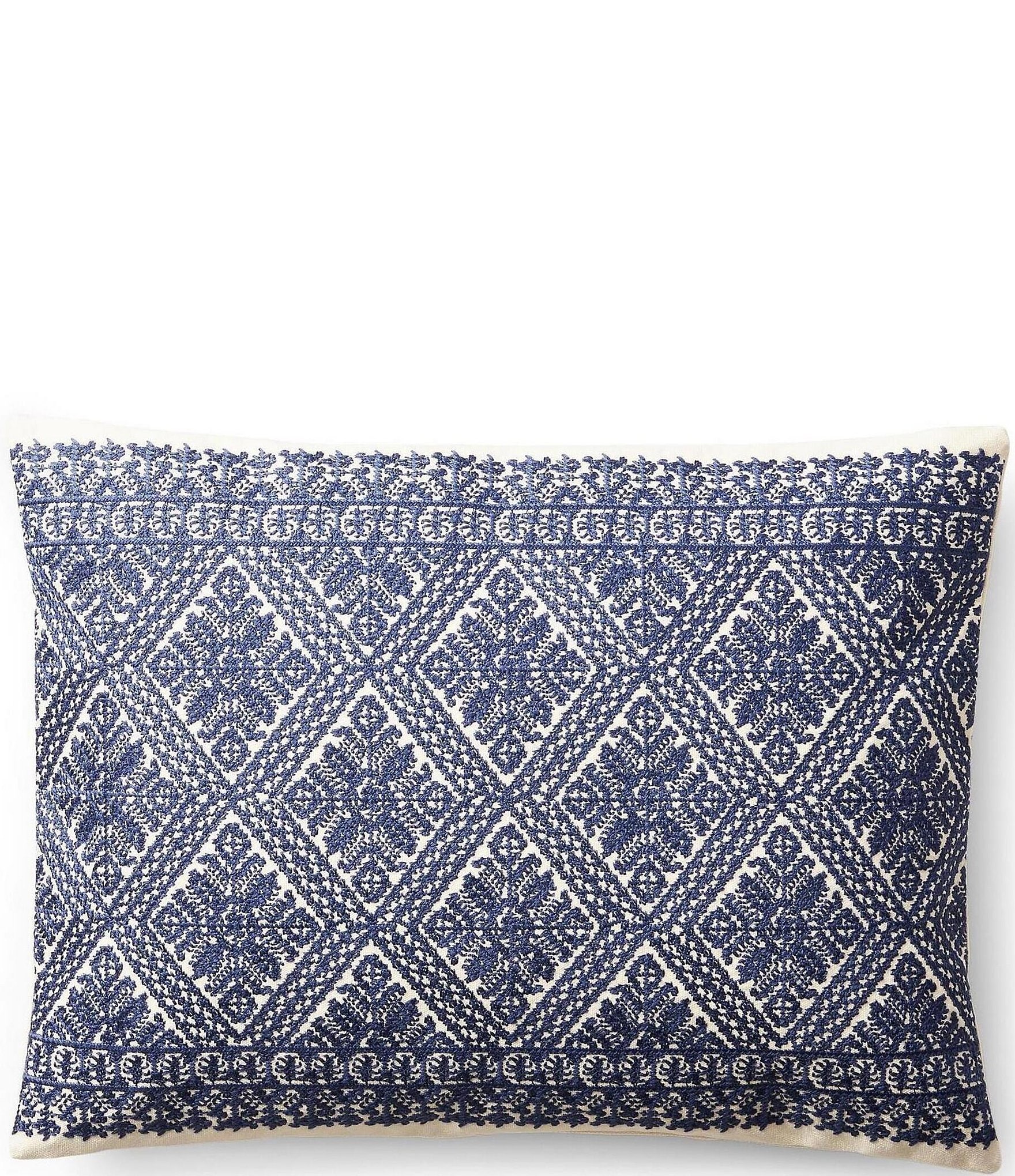 Ralph Lauren Remy Haywood Chinoiserie Embroidered Breakfast Pillow |  Dillard's