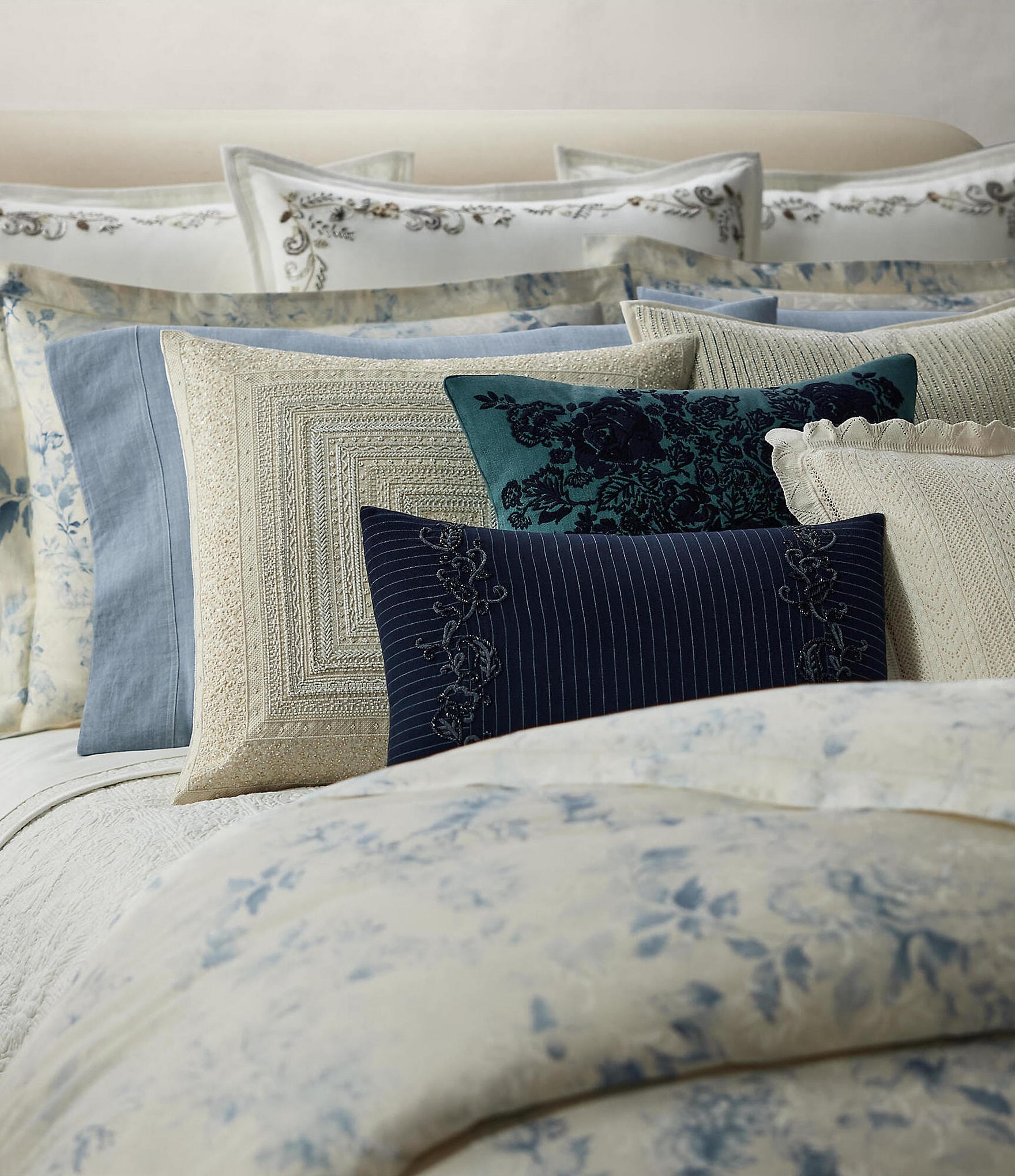 Ralph Lauren Rue Boheme Josette Floral Jacquard Duvet Cover