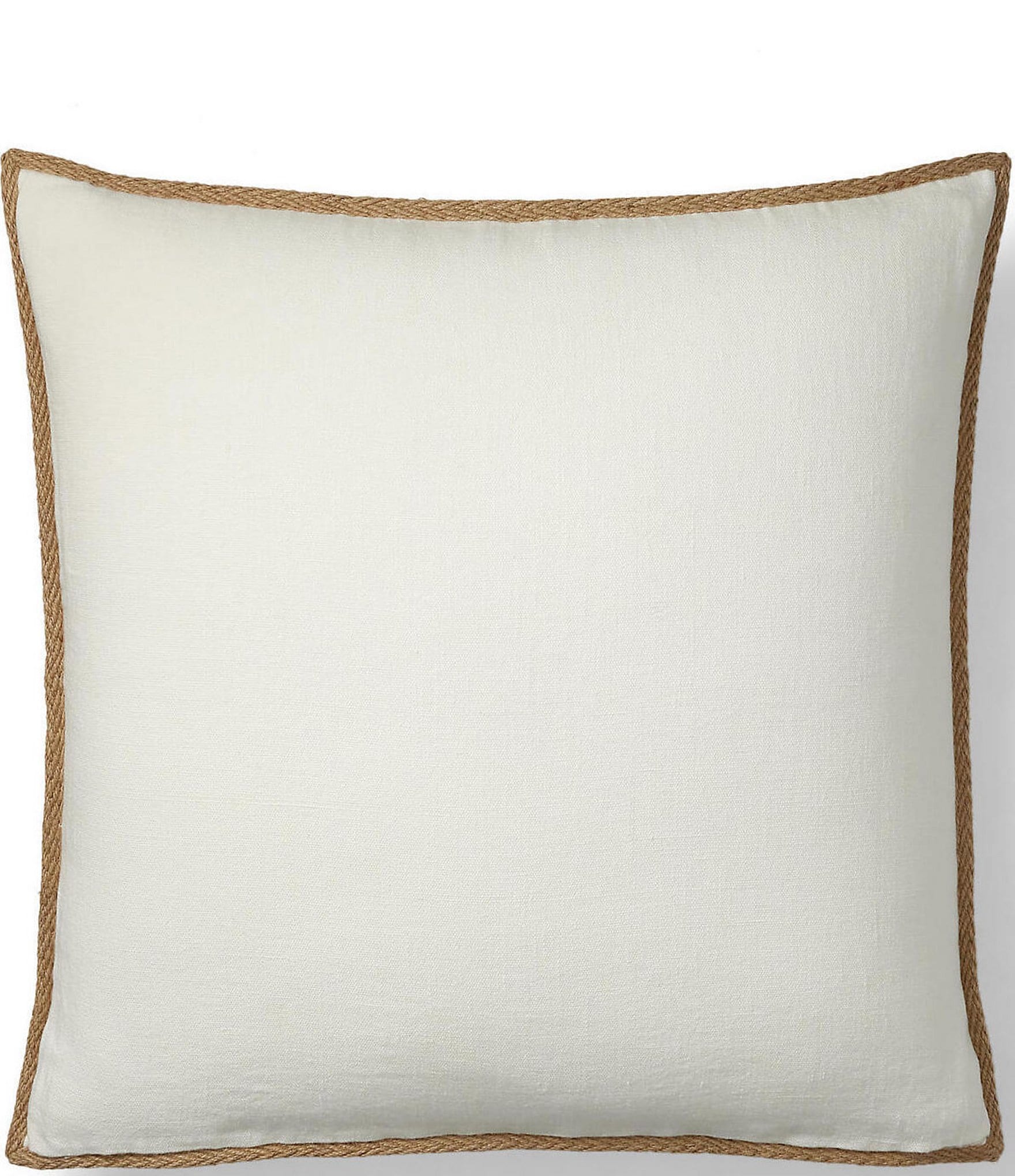 Ralph Lauren Tyler Collection Lucas Braided Jute Trimmed Euro Sham