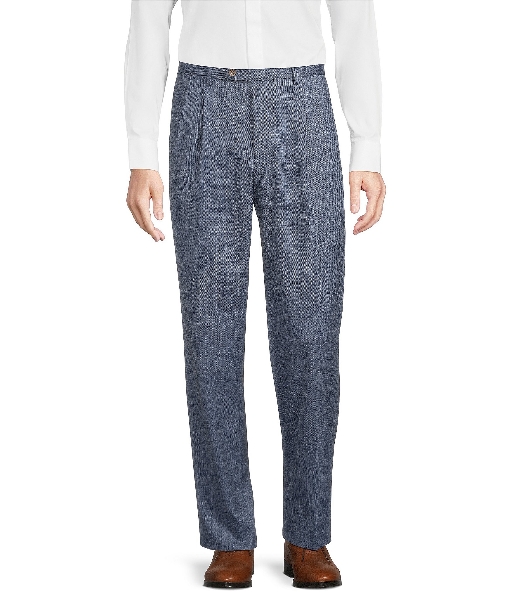 Lauren Ralph Lauren Men's Slim-Fit Sharkskin Wool-Blend Stretch Suit Pants  - Macy's