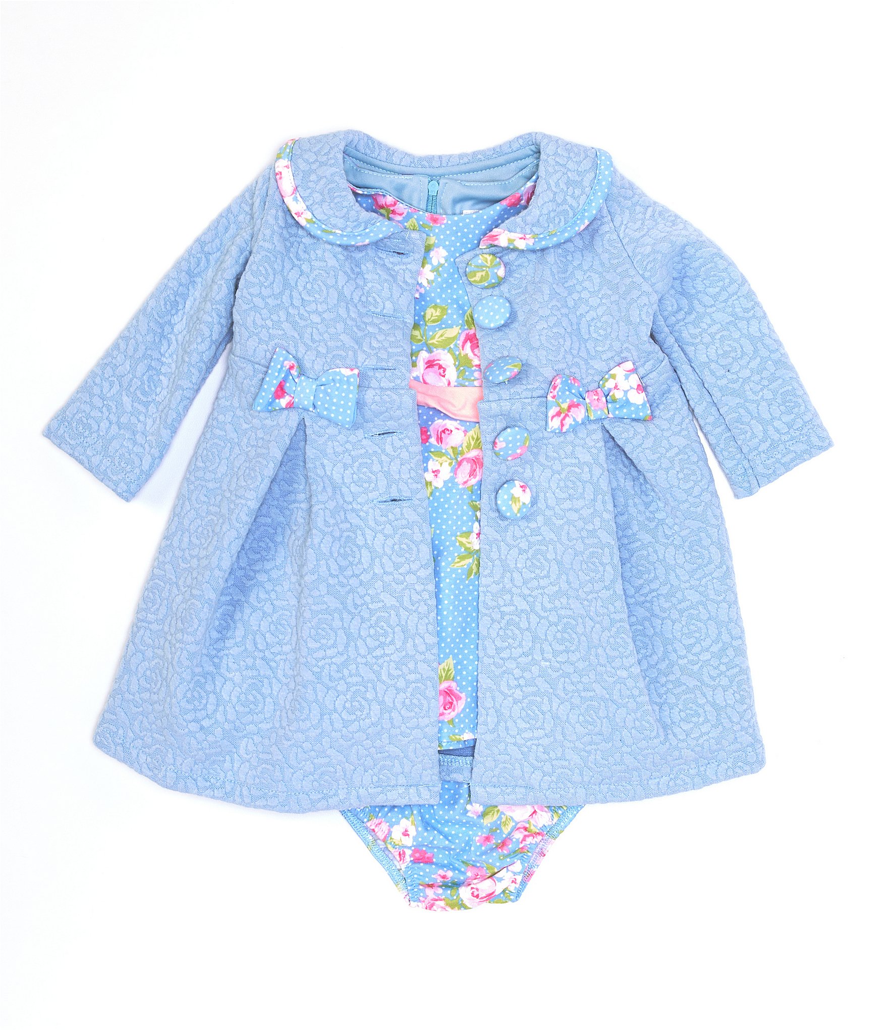 Baby girl dress on sale and coat set