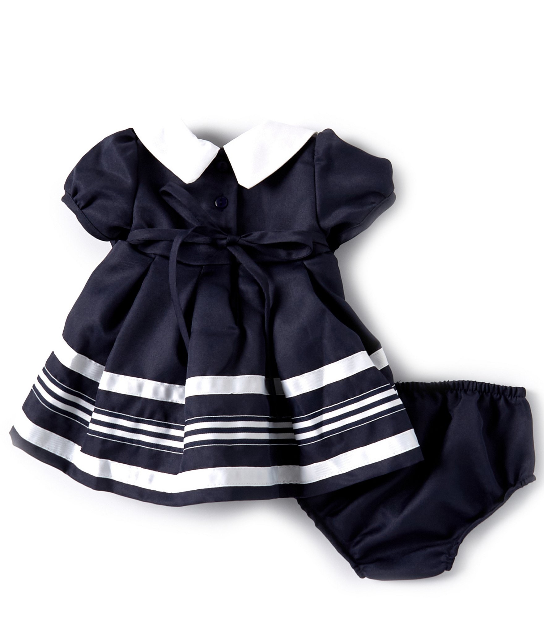 Rare Editions Baby Girls 3-24 Months Short Sleeve Sailor Fit & Flare Dress