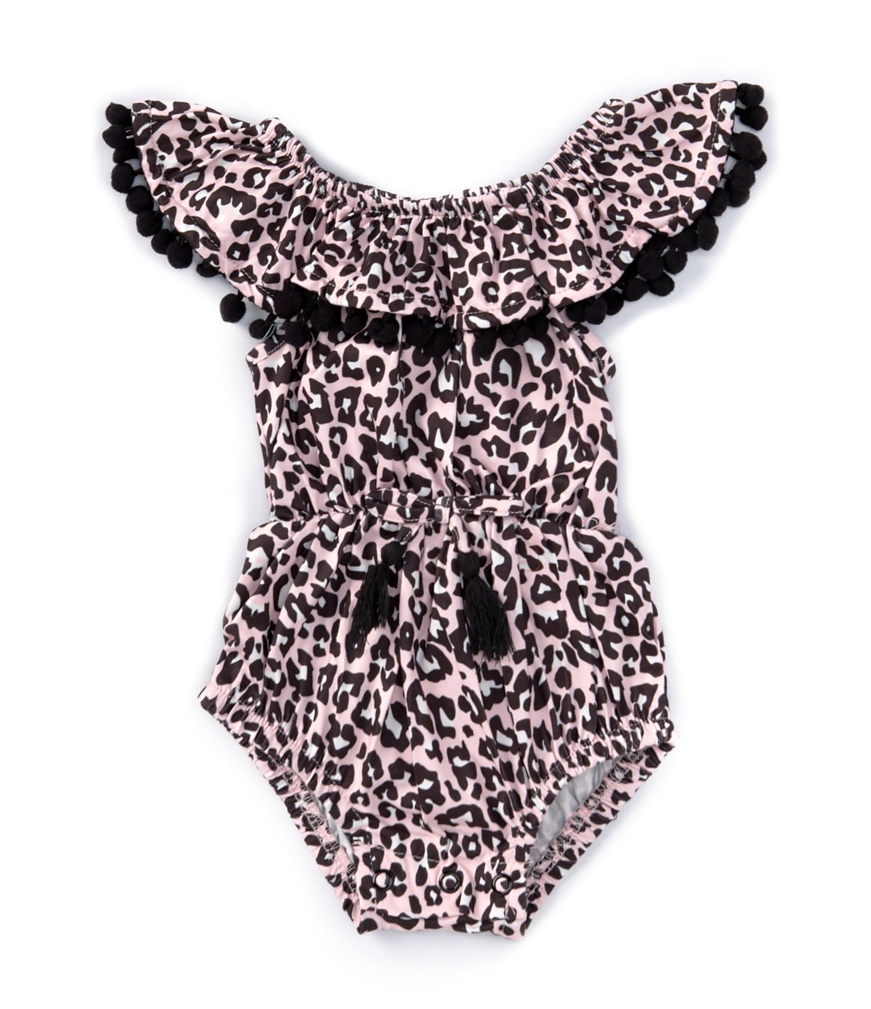 Rare Editions Baby Girls 3-24 Months Sleeveless Animal-Printed Bodysuit