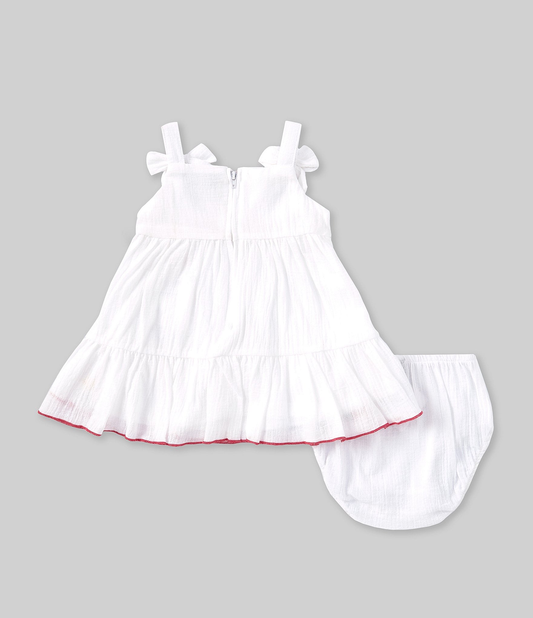 Rare Editions Baby Girls 3-24 Months Sleeveless Floral-Embroidered Gauze Fit-And-Flare Dress