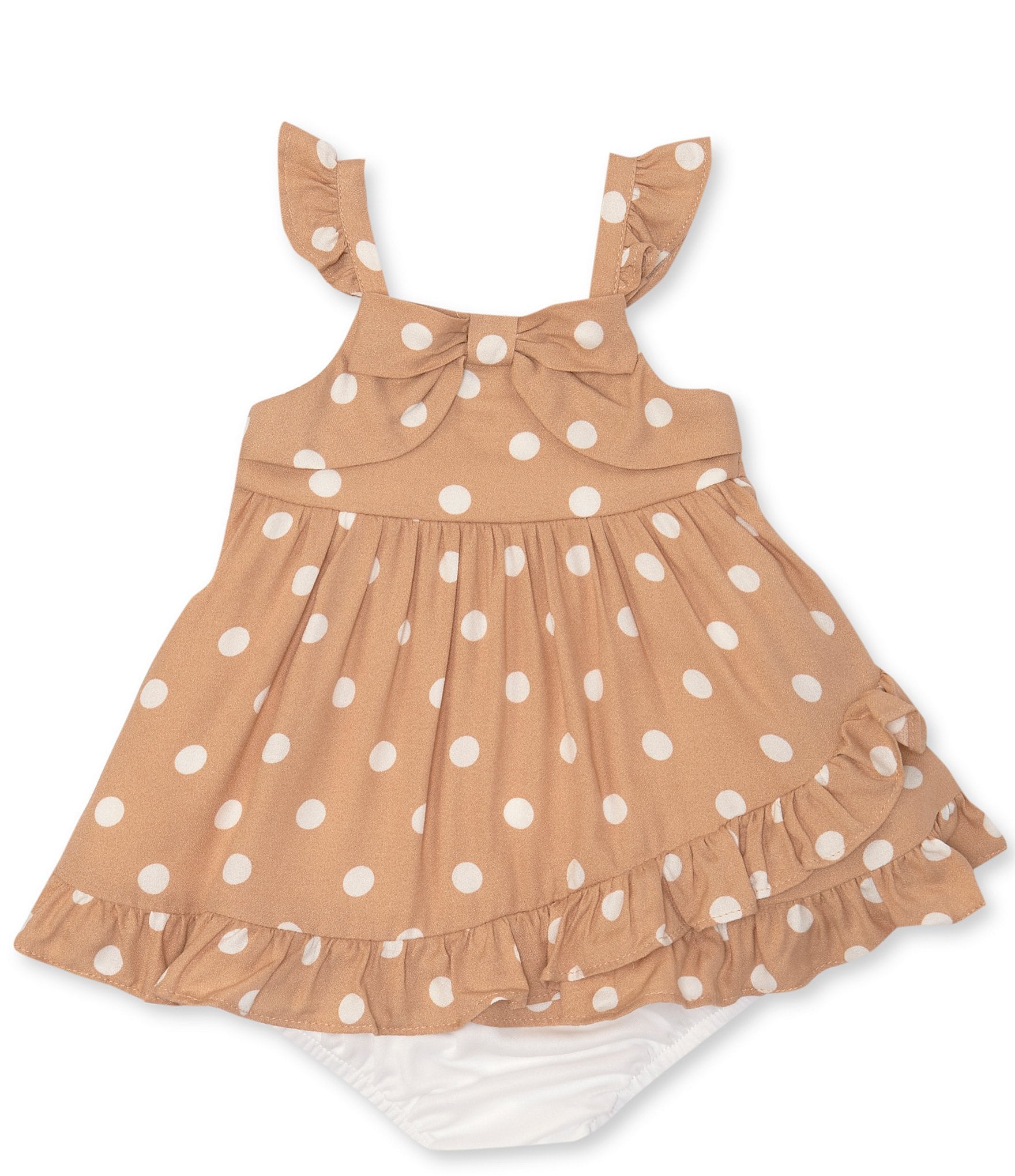 Niet genoeg Maria Toepassen Rare Editions Baby Girls 3-24 Months Sleeveless Polka-Dot Fit-And-Flare  Dress | Dillard's
