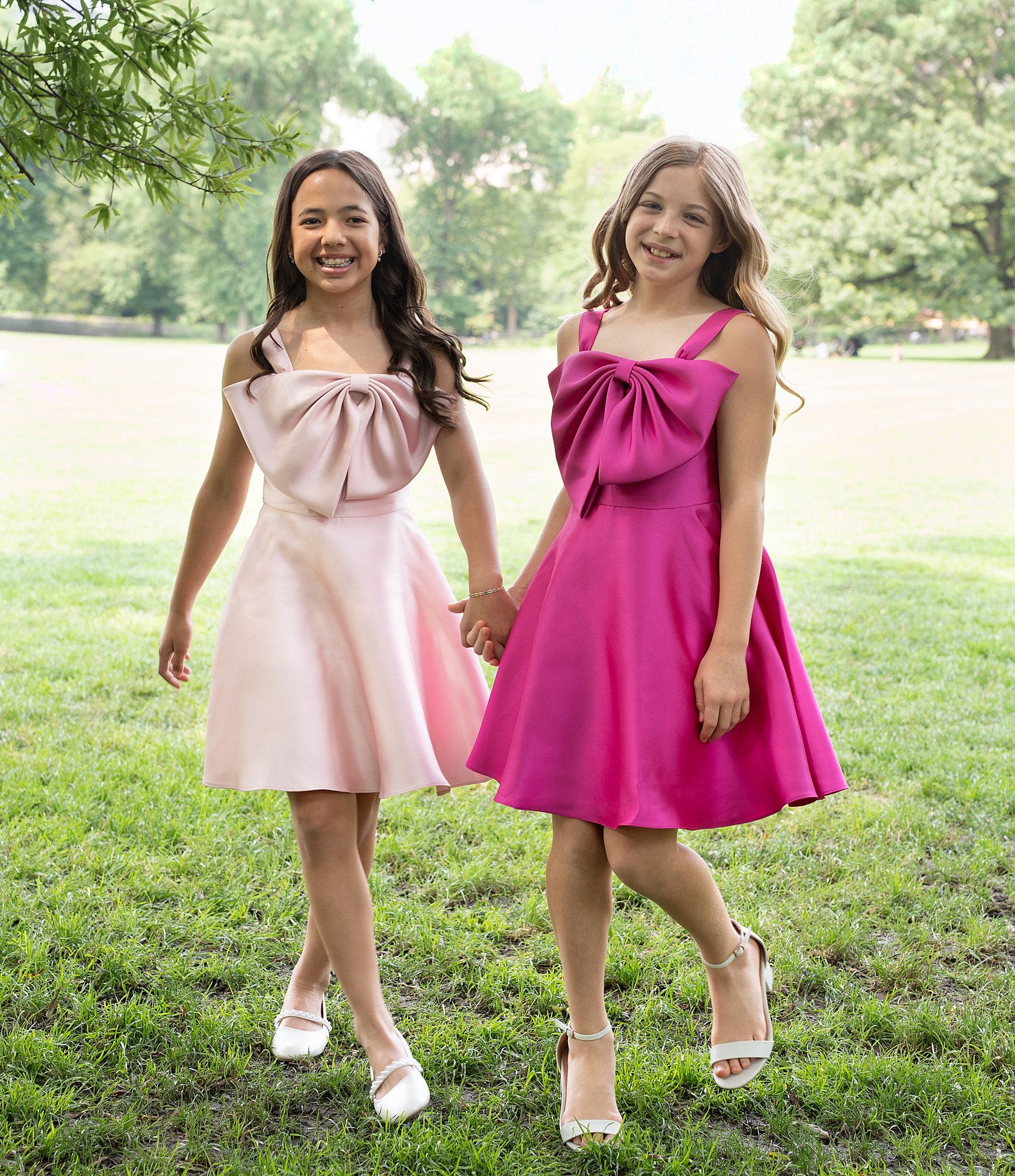 Rare Editions Big Girls Sleeveless Bow-Accented Mikado Fit & Flare Dress