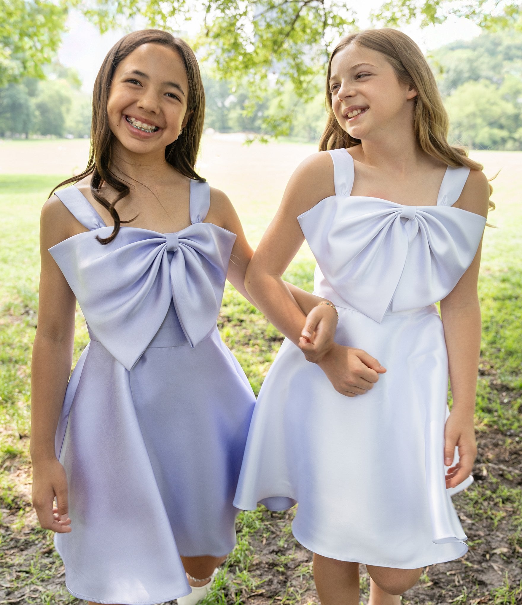 Rare Editions Big Girls Sleeveless Bow-Accented Mikado Fit & Flare Dress