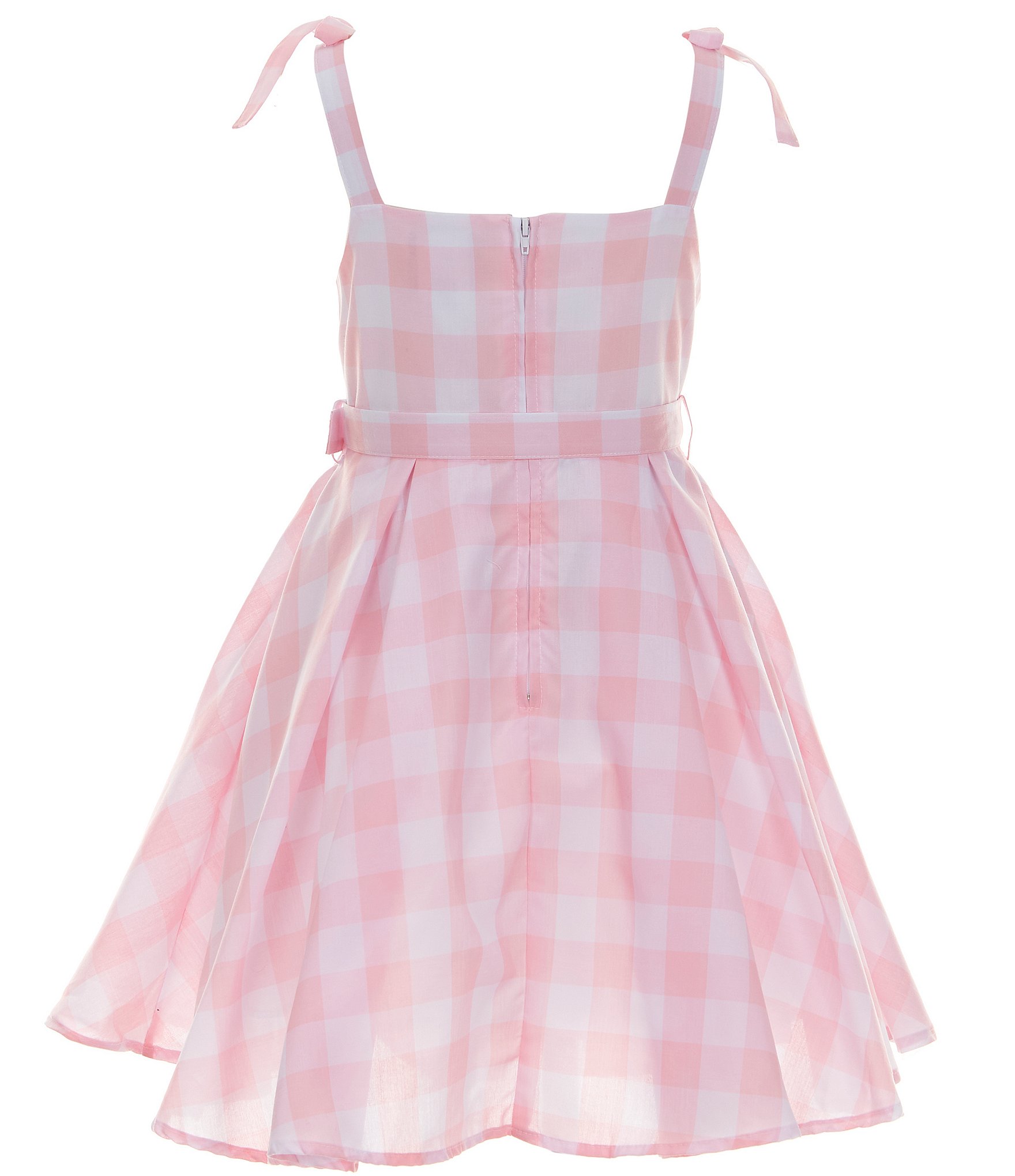 Rare Editions Big Girls 7-16 Sleeveless Gingham-Checked Fit-And-Flare Dress