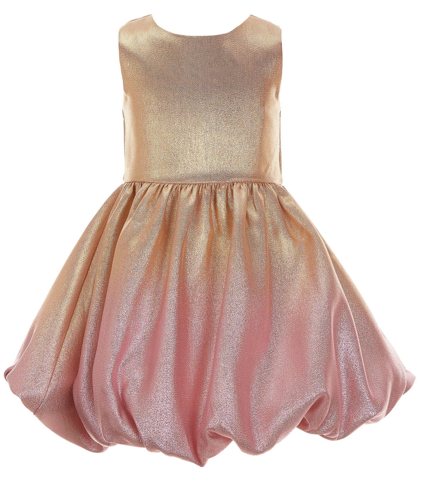 Big girls gold outlet dress