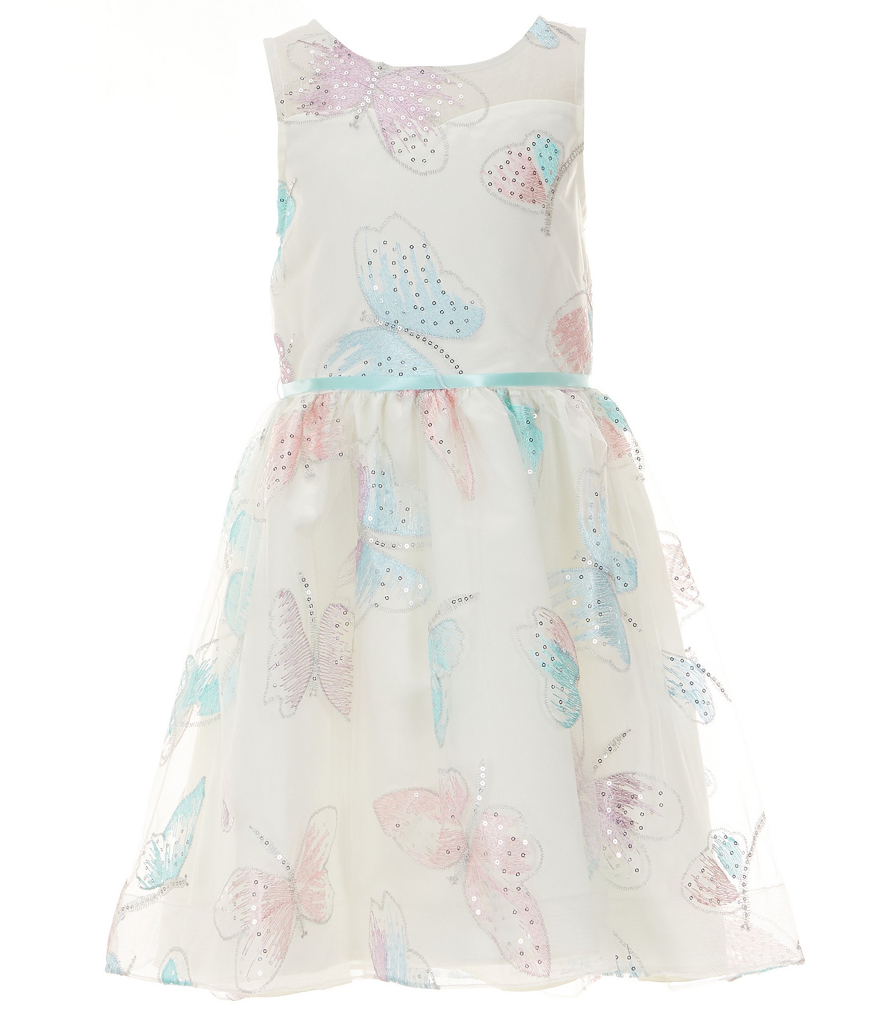 Rare Editions Big Girls 7-16 Sleeveless Sequin-Embellished