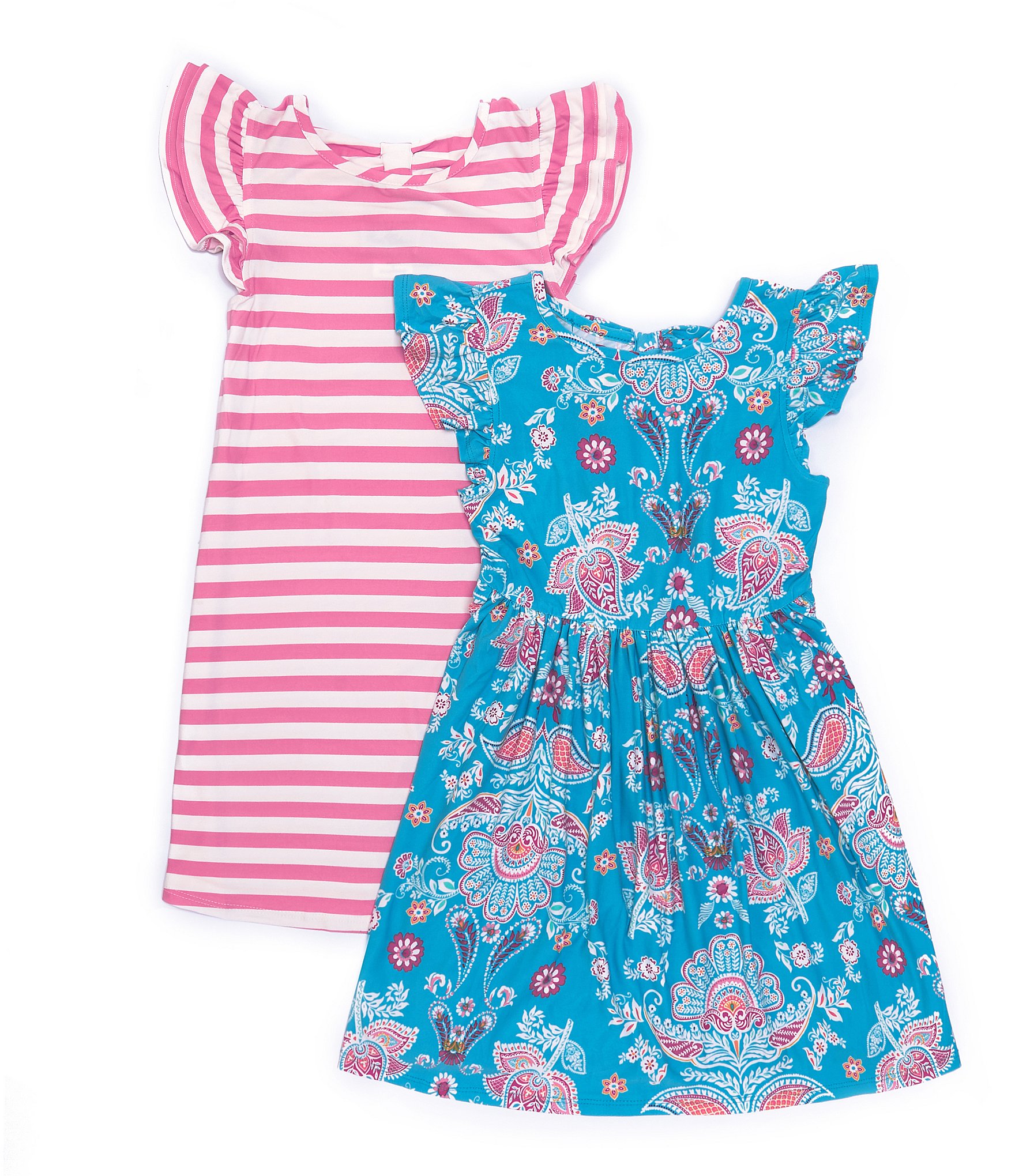 Little & Big Girls Colorful Numbers Ruffle Dress Back To School – Mommies  Best Mall