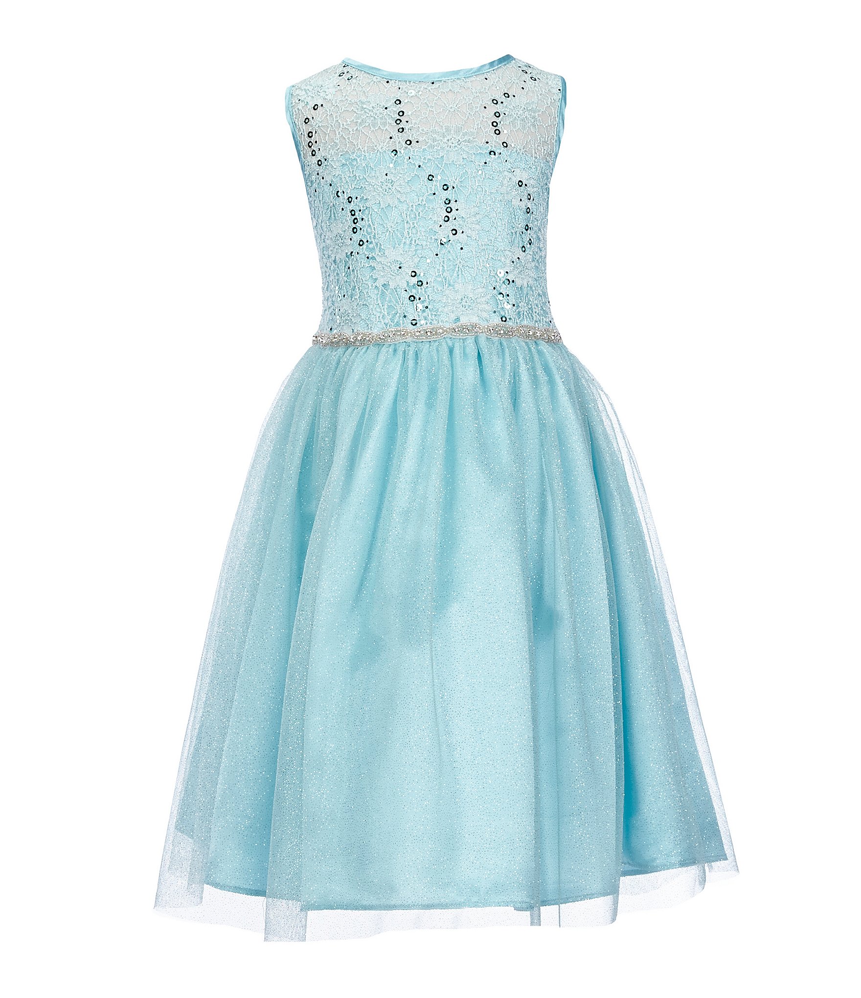 Rare Editions Little Girls 2T-6X Lace Embellished-Waist Dress | Dillards