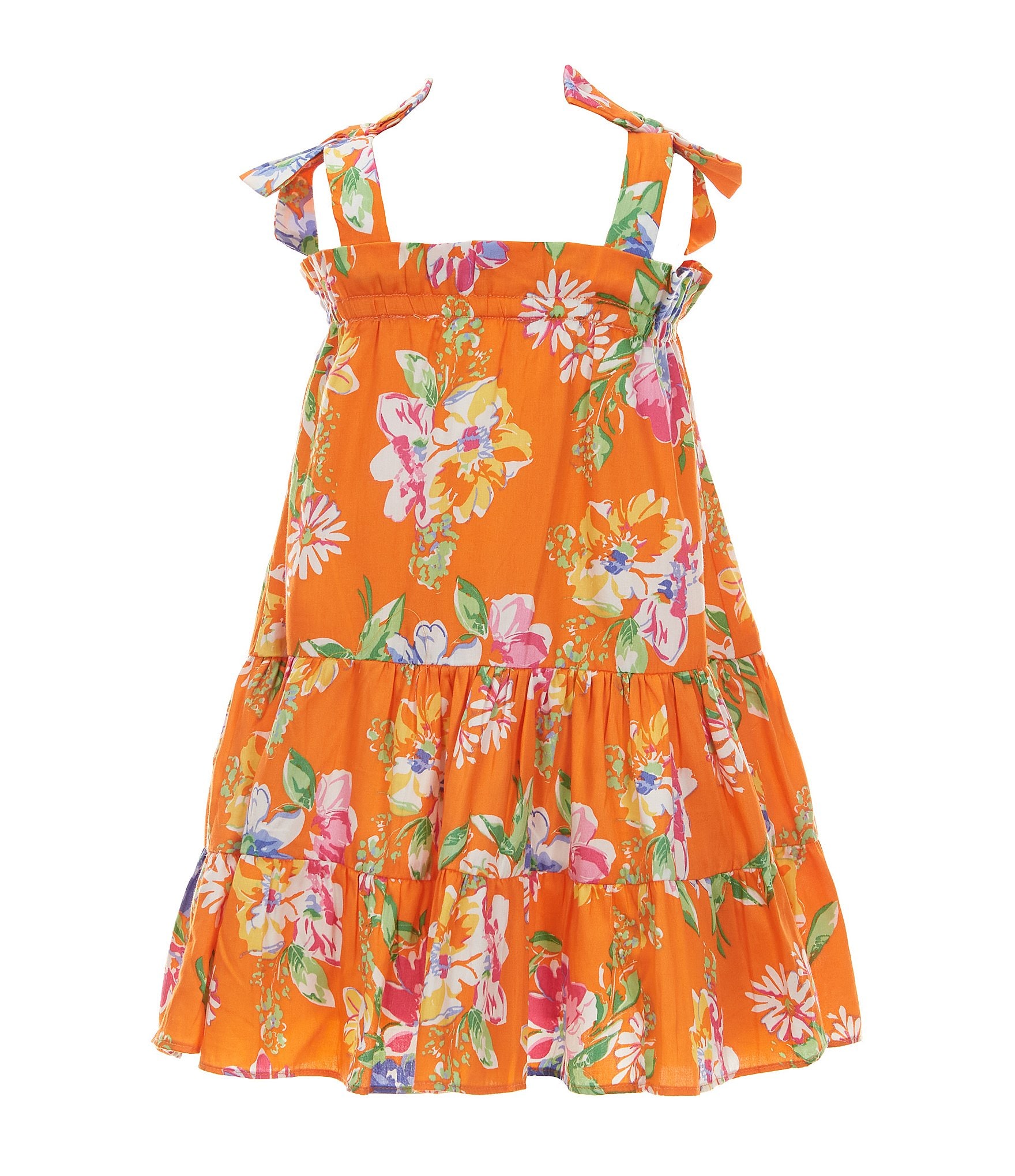 Rare Editions Little Girls 2T-6X Sleeveless Floral-Printed Fit-And-Flare Dress