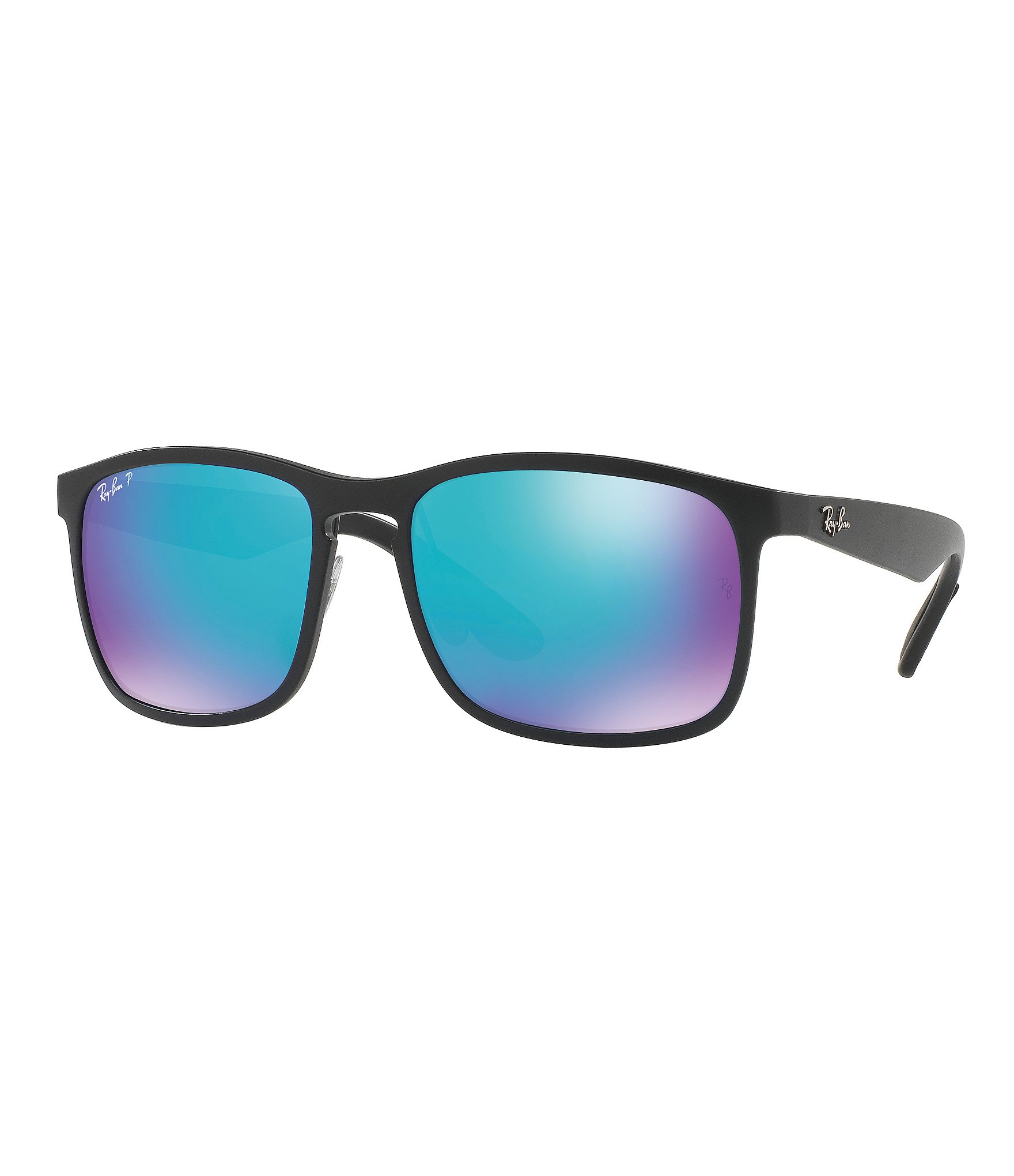 Ray Ban Chromance Square Polarized Flash Mirror Sunglasses Dillard S