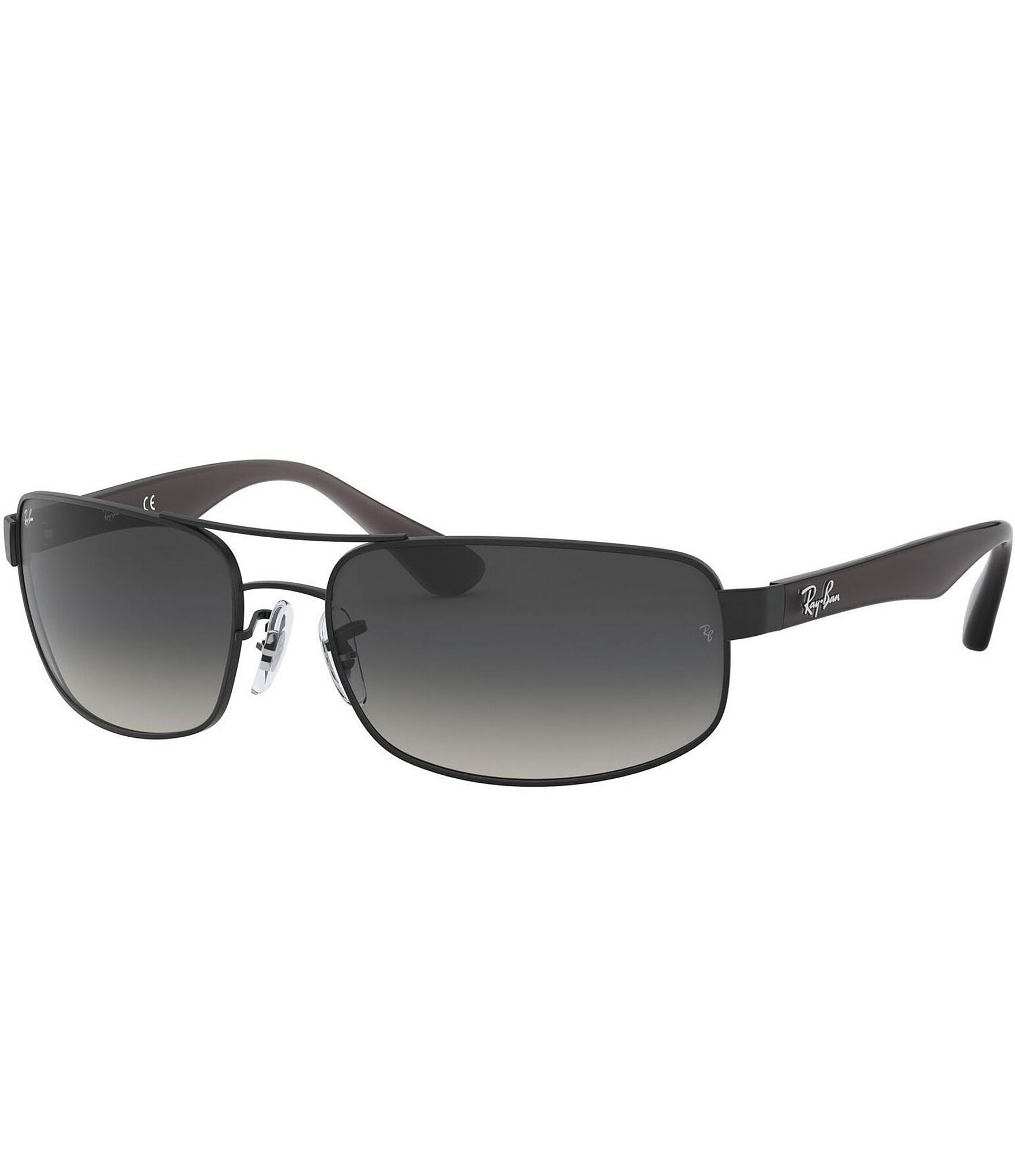 Ray-Ban Men's 0RB3445 61mm Rectangle Sunglasses